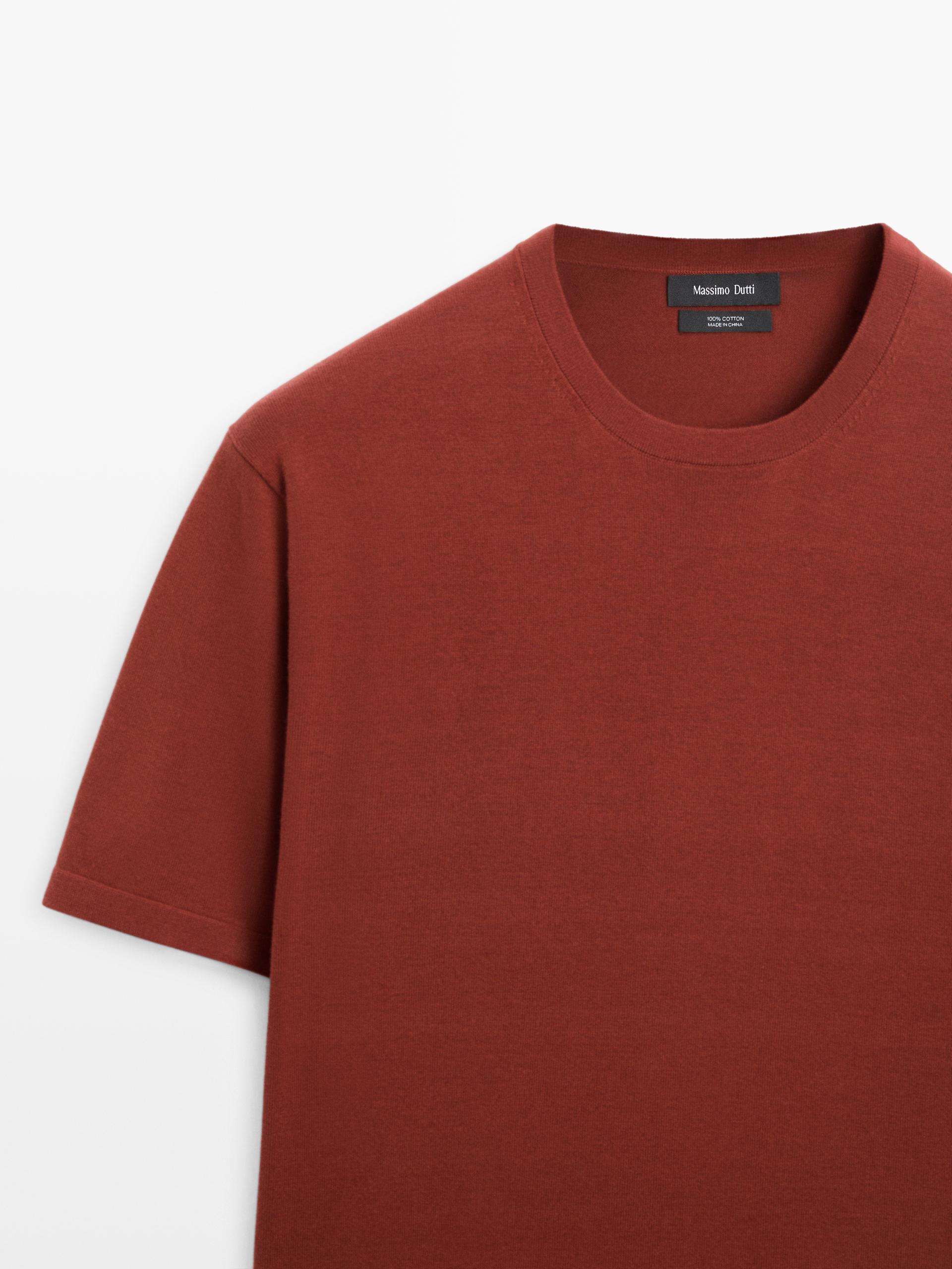 Camiseta 100% Algodón - Caldero - M - Massimo Dutti - Hombre