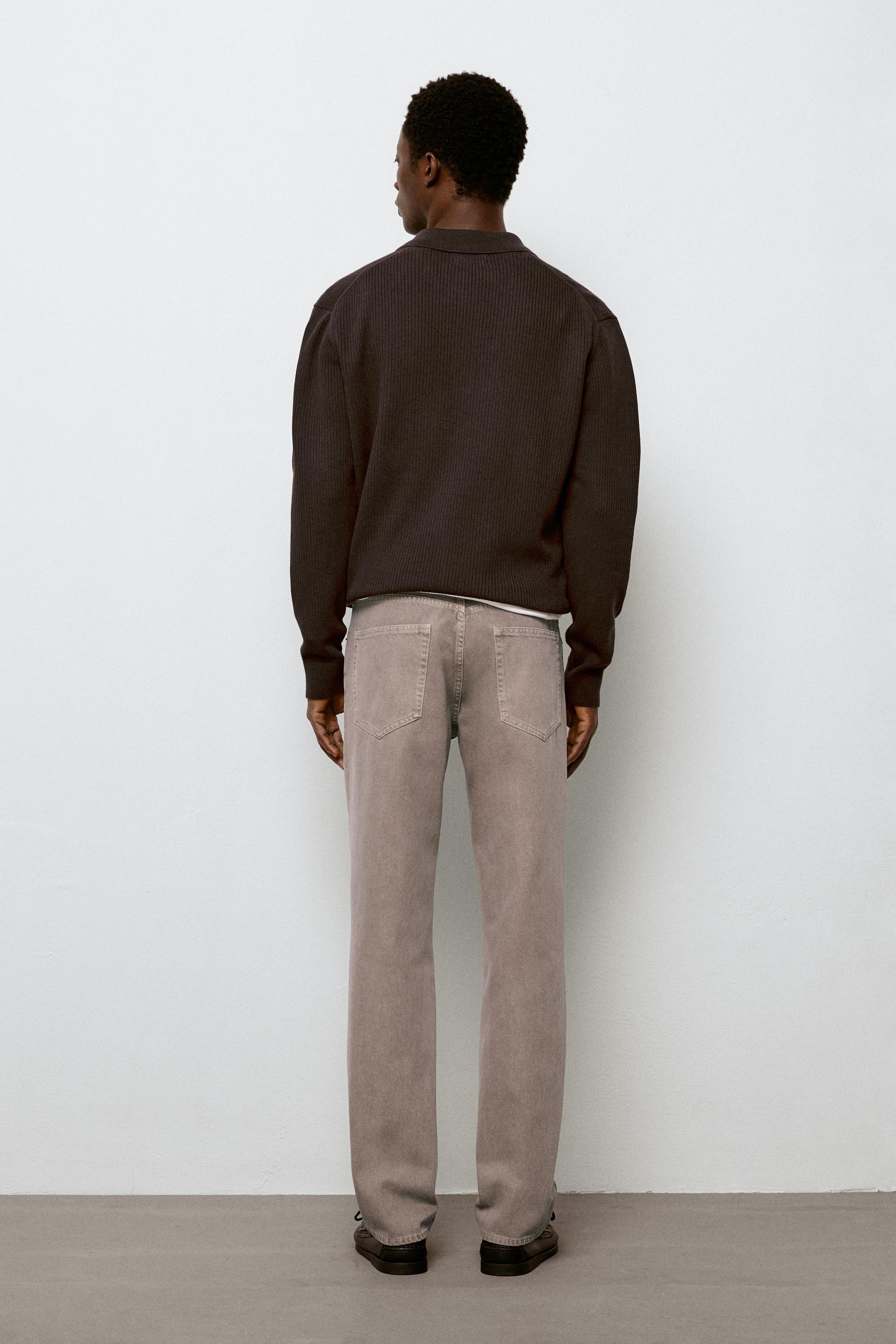 Tapered fit jeans — MINK