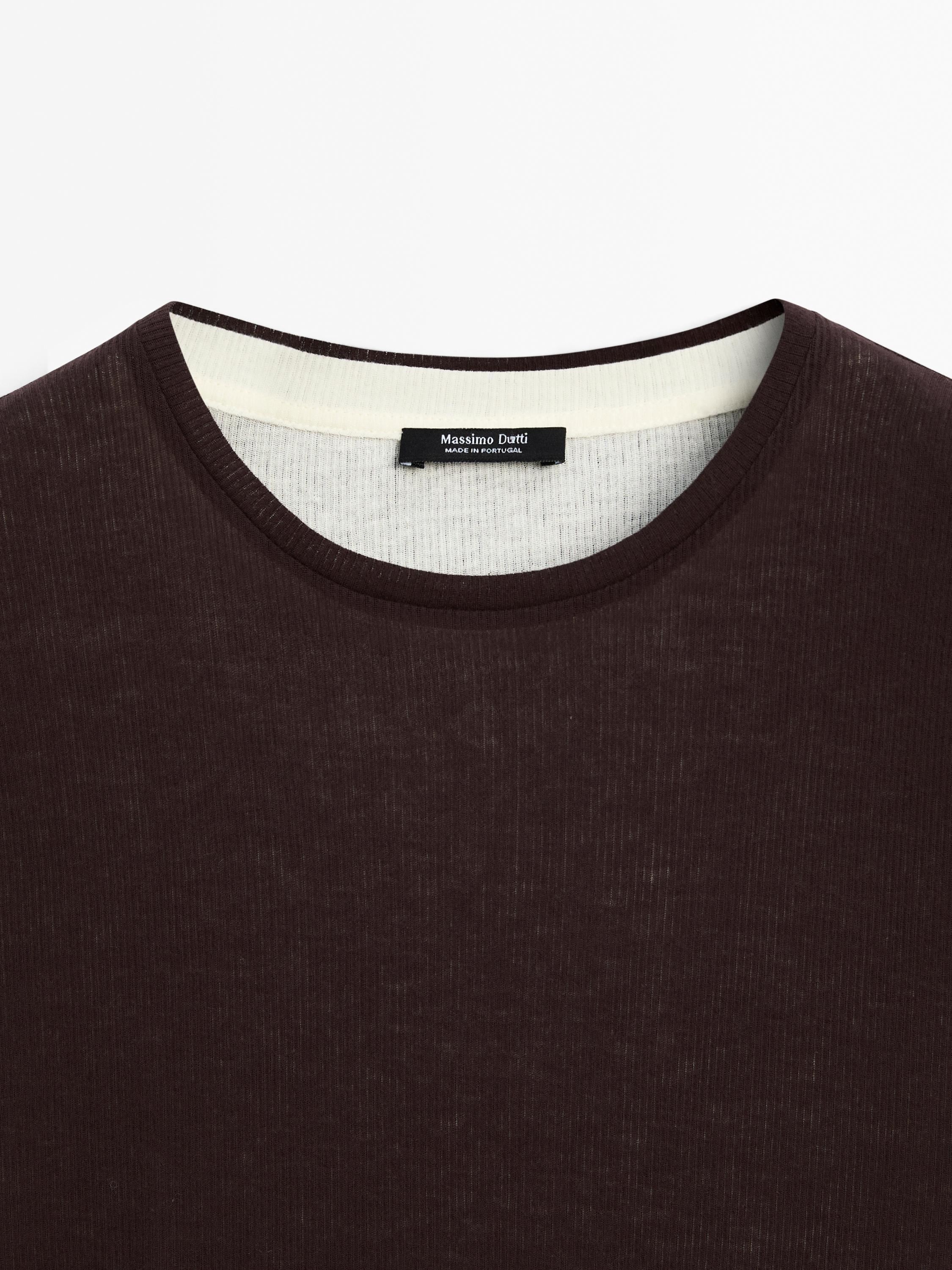 Massimo Dutti【NEW】Double-layer T-shirt with wavy trims 06212755700-c.jpg?ts=1734531459665