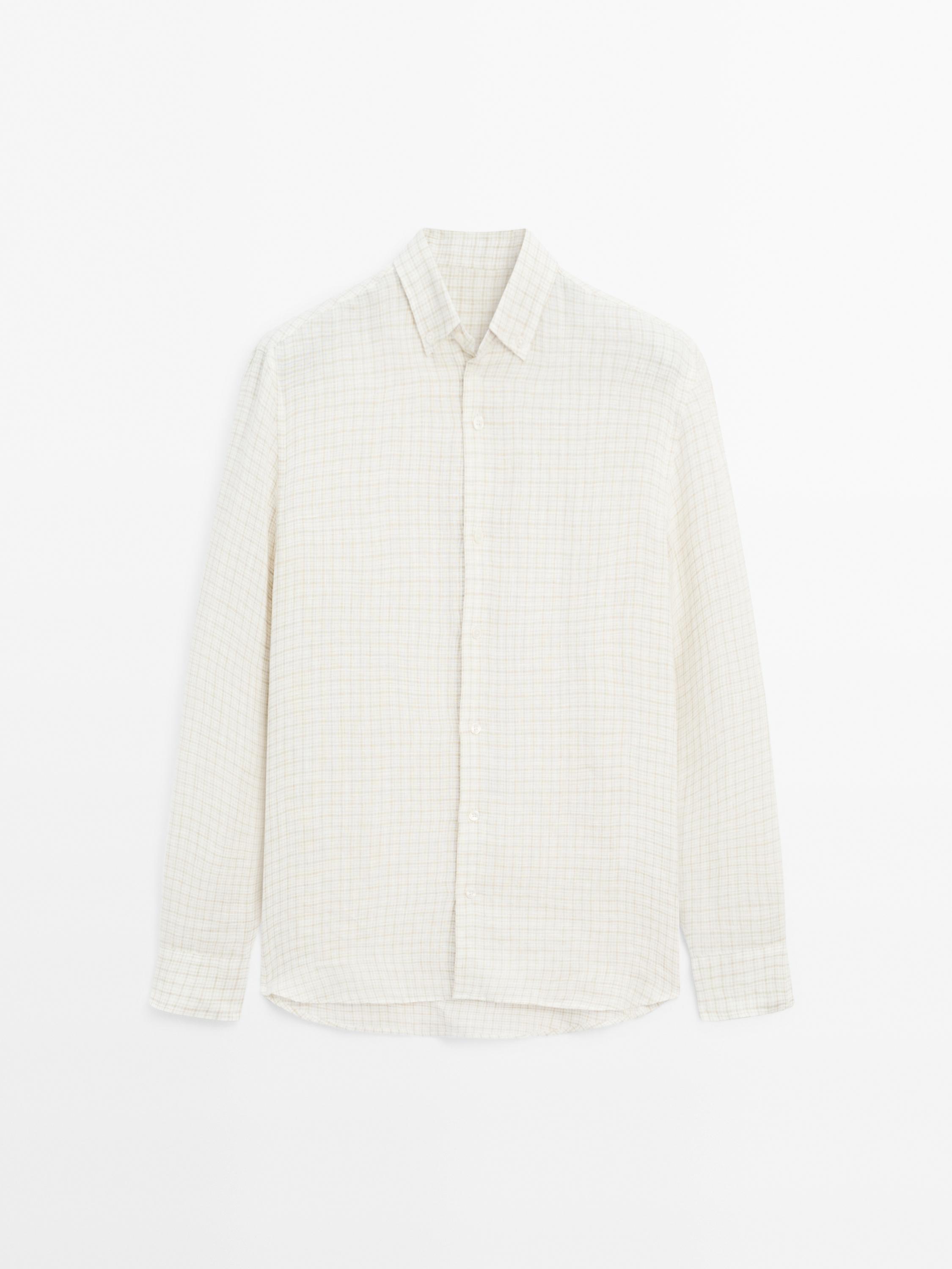 100% linen regular fit shirt