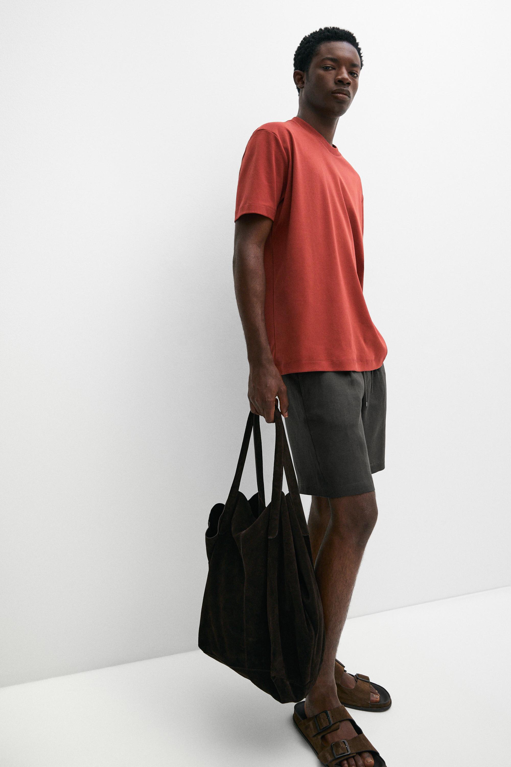 100% cotton short sleeve T-shirt — RUBY RED