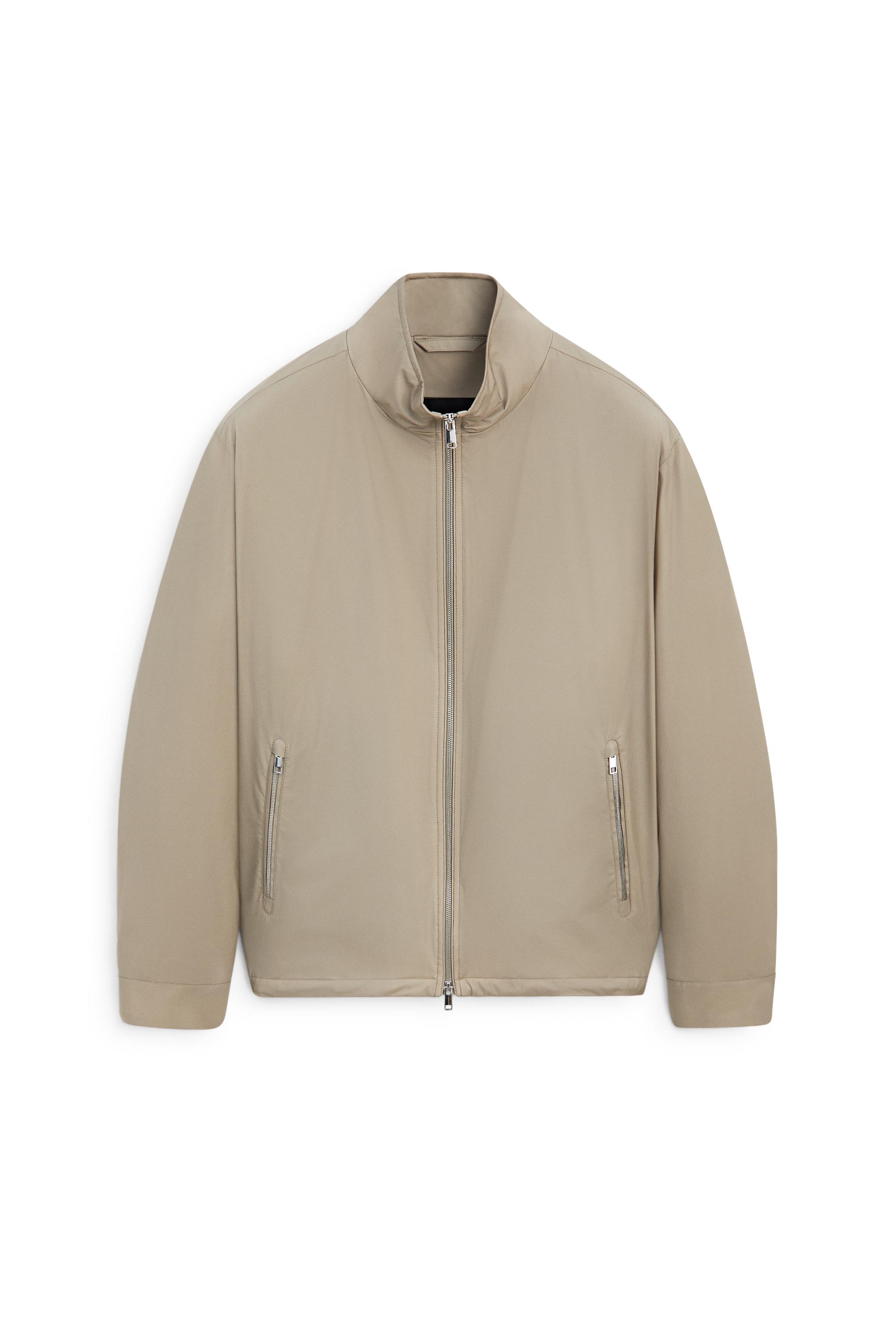 Technical jacket with pocket detail — SAND BROWN