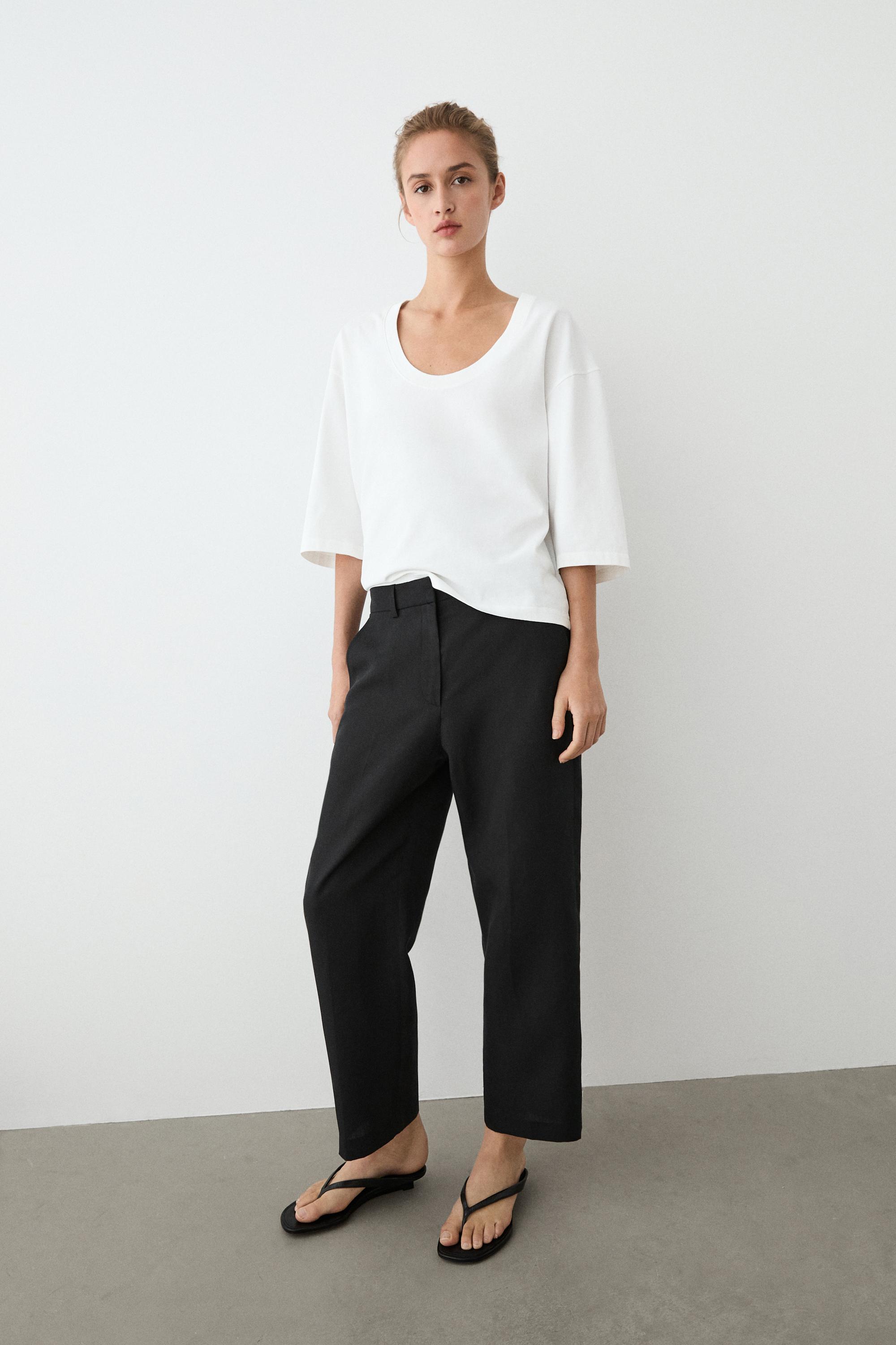 Slim fit capris — BLACK (alternate view)