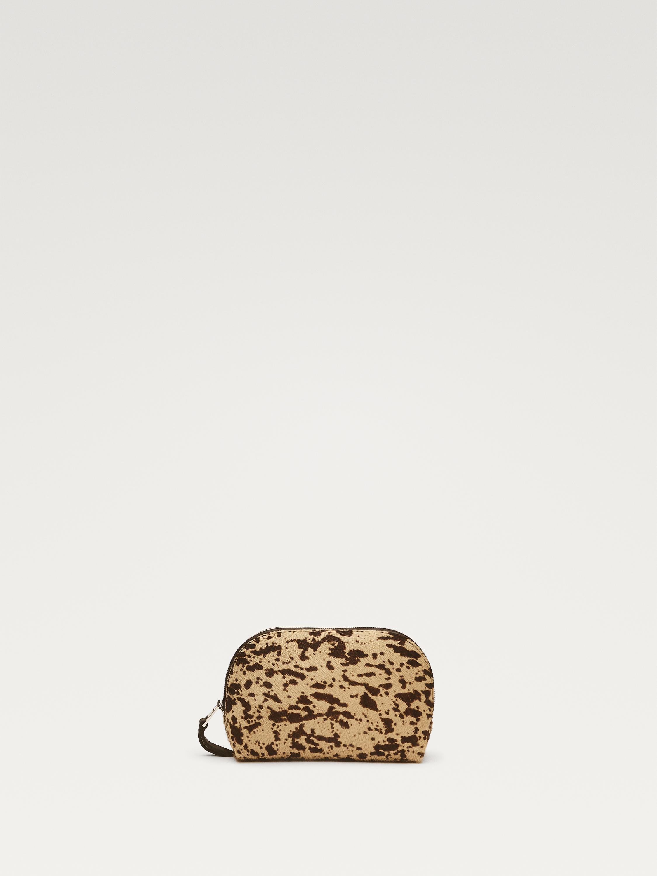 Neceser mini animal print piel con pelo