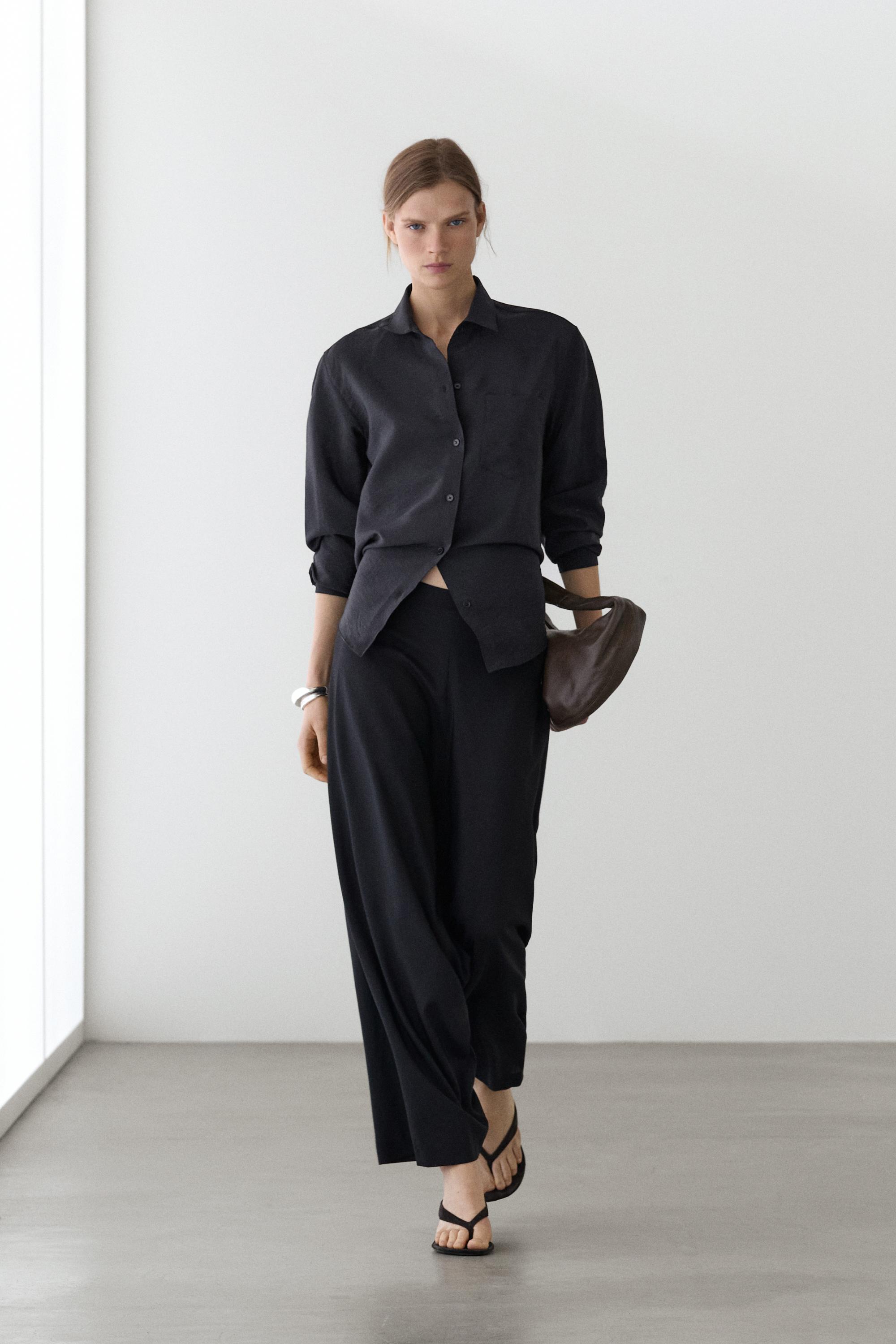 Flowing technical shirt — DARK NAVY