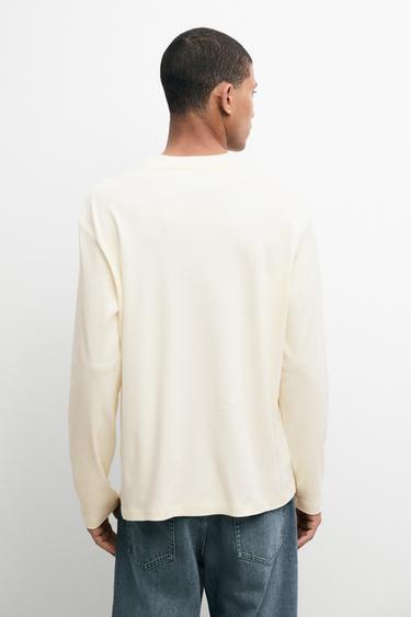 100% cotton long sleeve T-shirt — Vanilla 5
