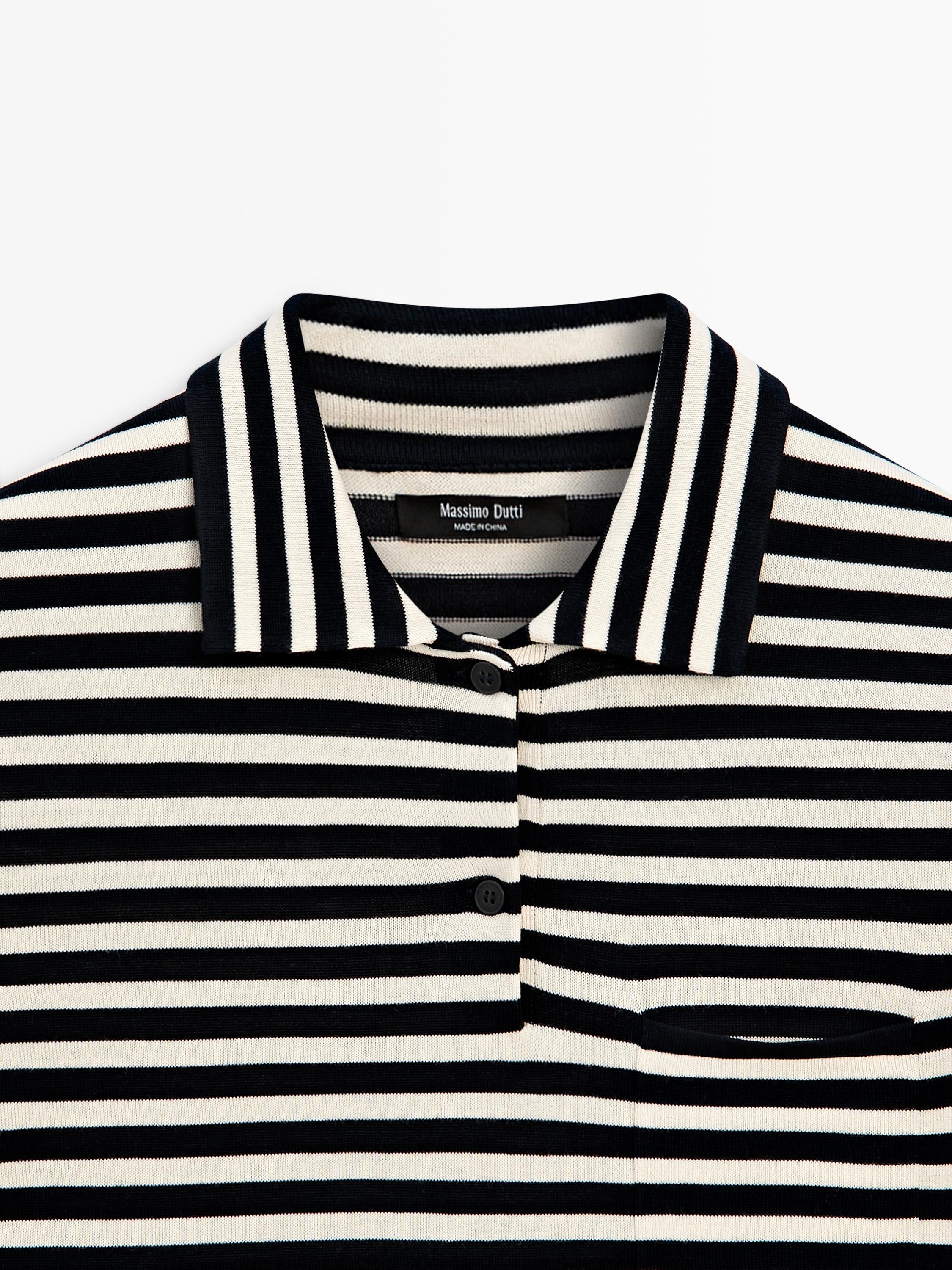 Cep detaylı triko polo