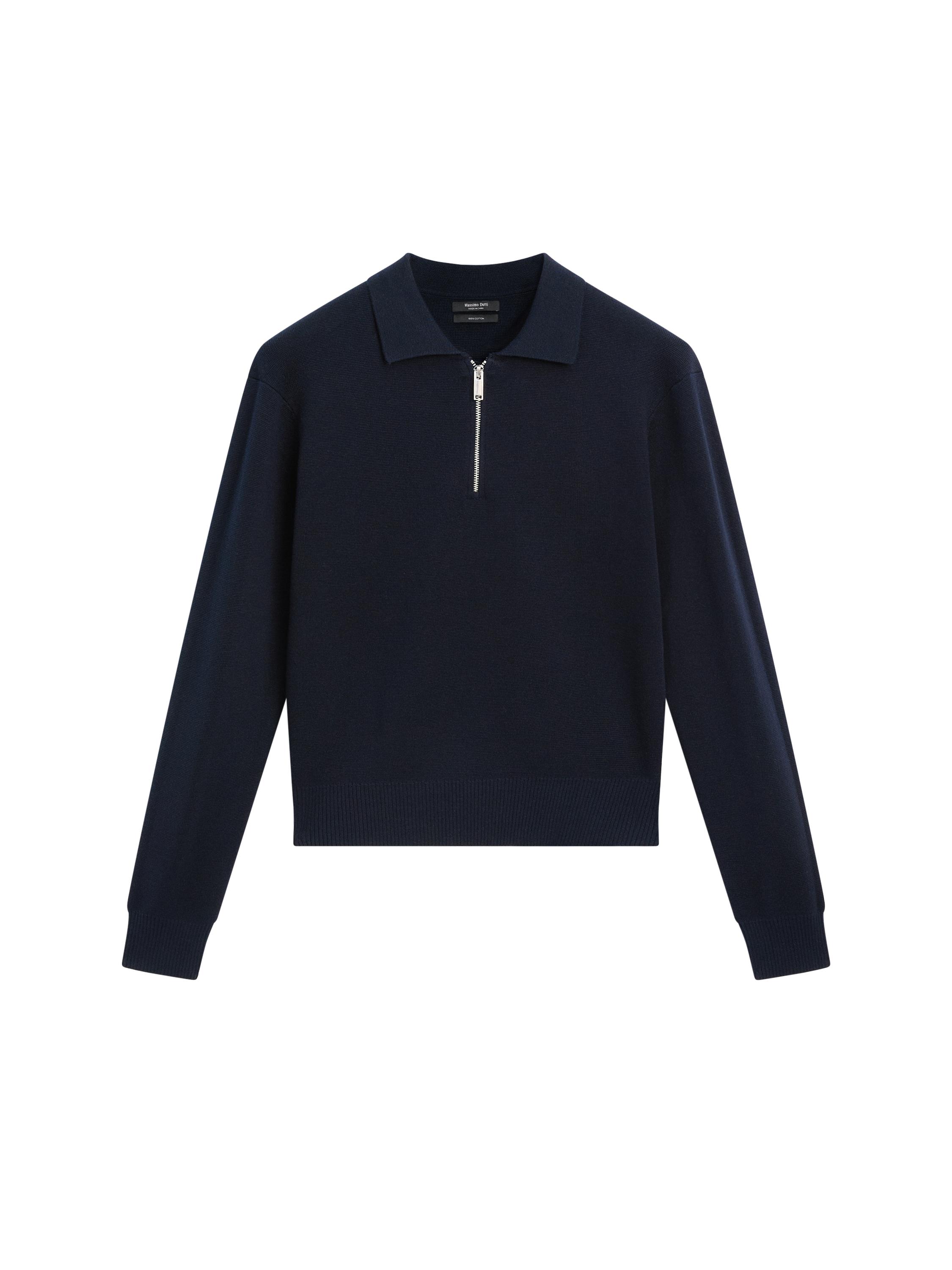 ★MASSIMO DUTTI★ リネンポロカラーニットセーター ☆日本未入荷*Massimo Dutti*新作*ポロカラーリネンニット/EN