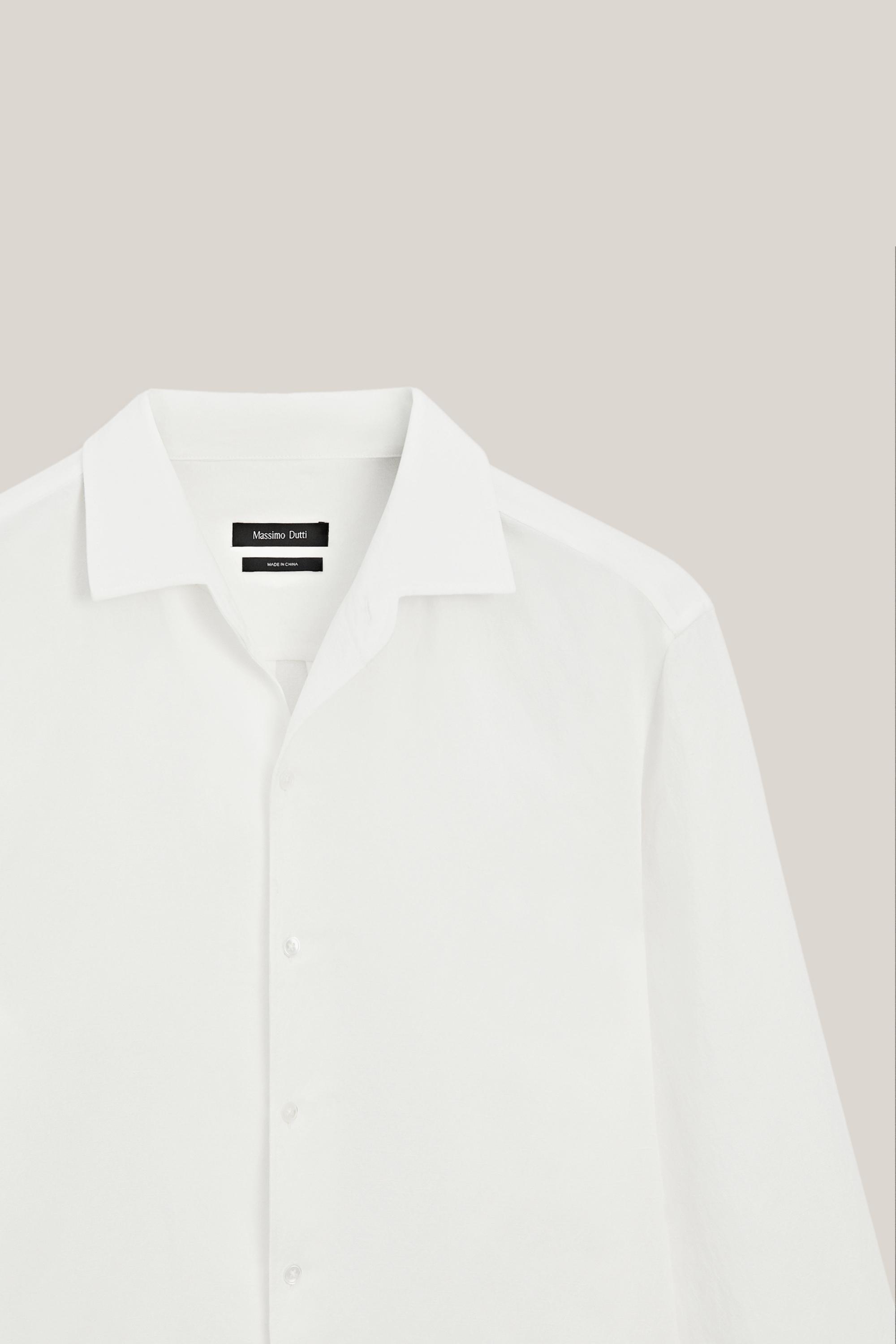 Linen blend shirt - LIMITED EDITION — WHITE