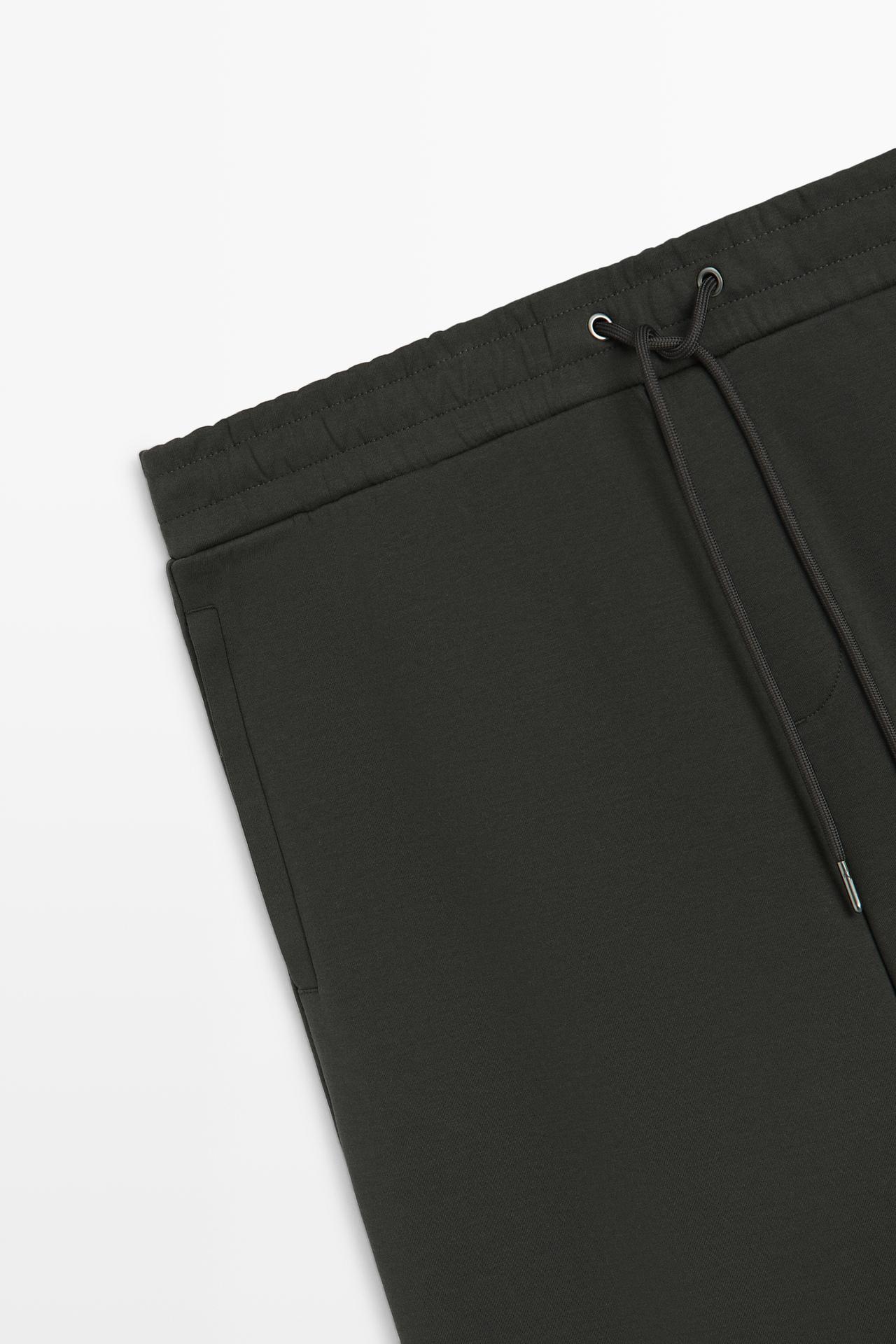 Jogger Fit Total Look Pants — DARK GREEN