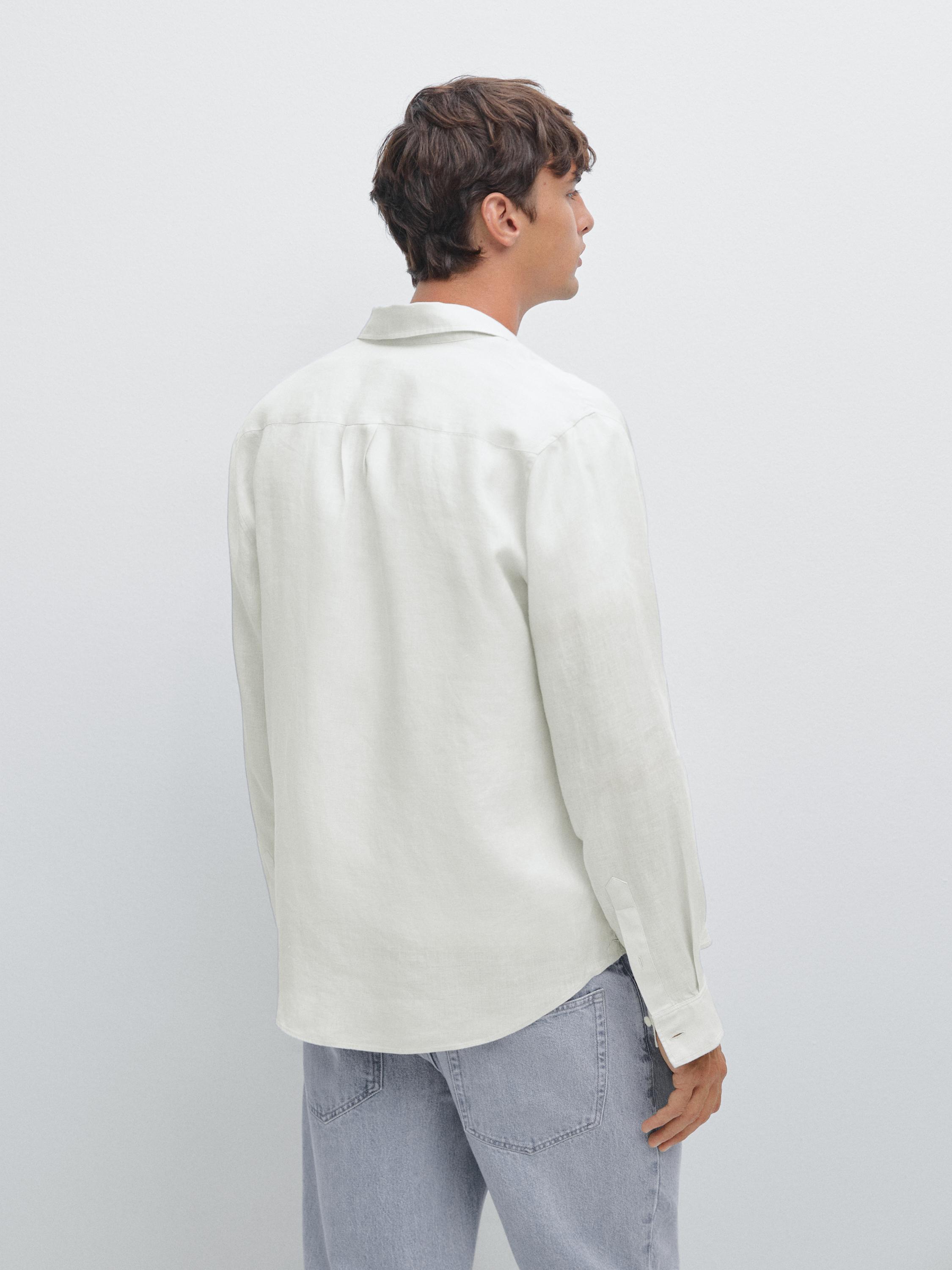 100% linen regular fit shirt