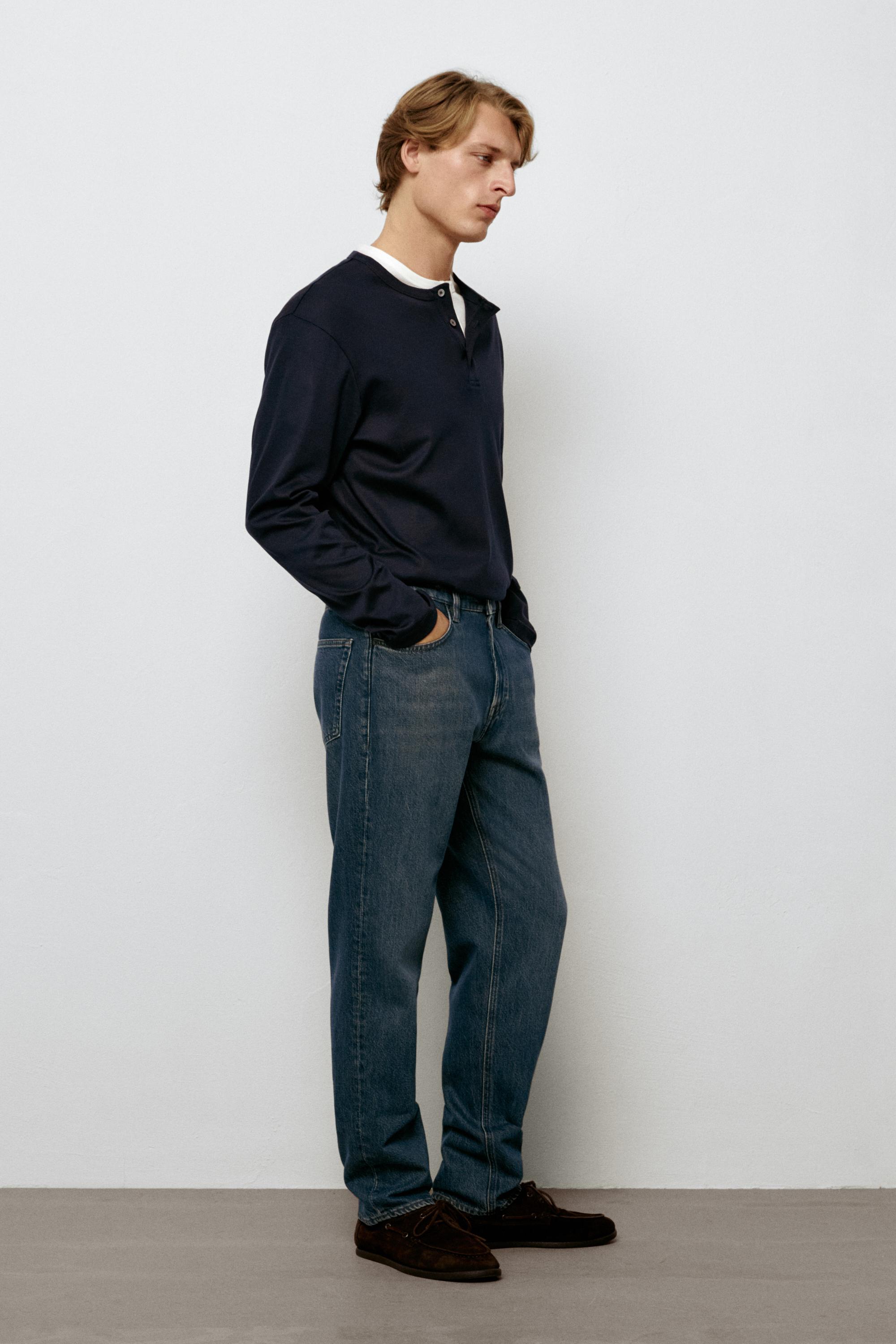 Tapered fit jeans — INDIGO