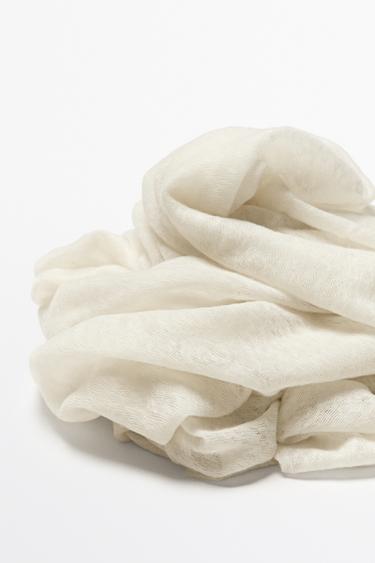 100% Cashmere scarf — CREAM 5