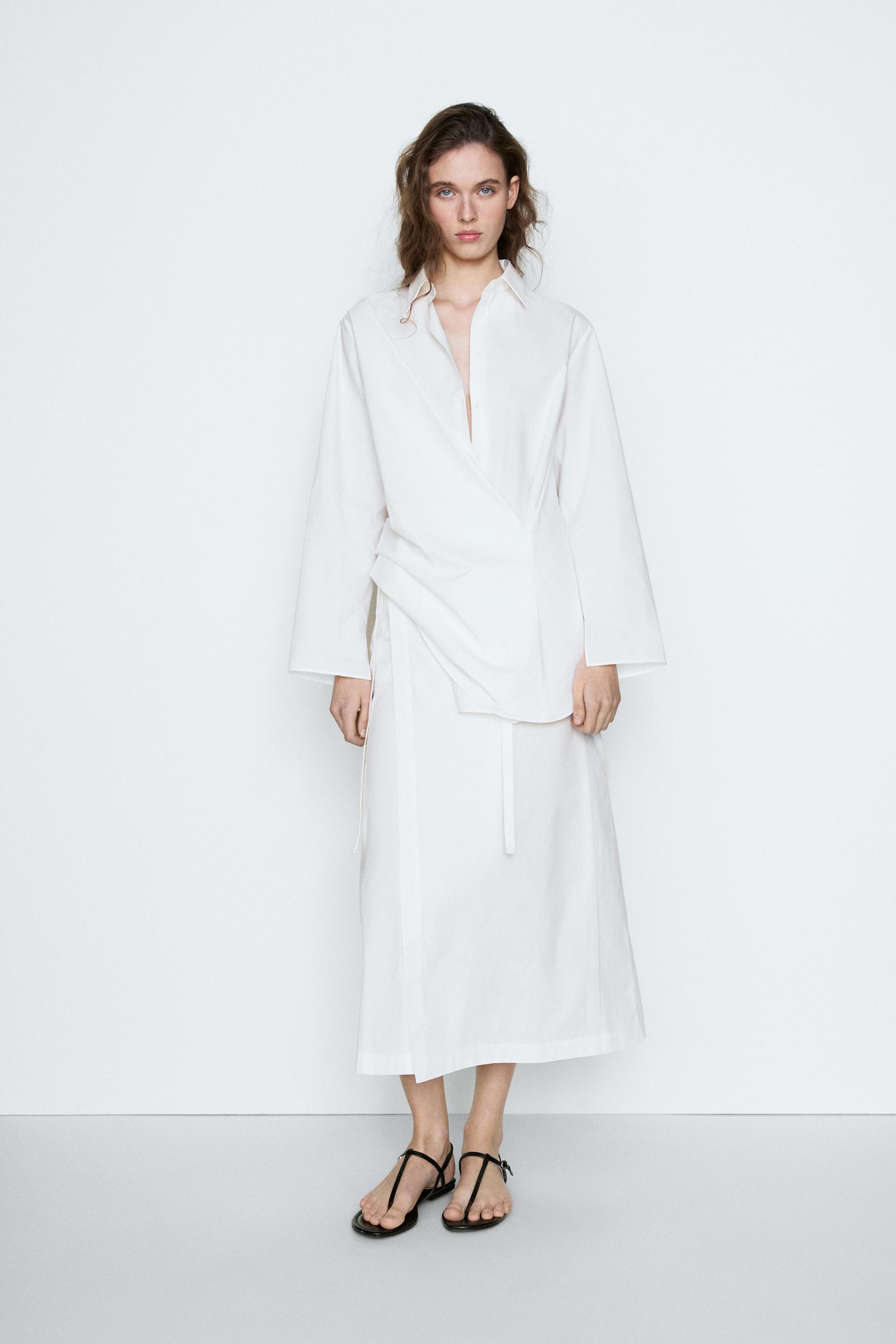 100% cotton wrap skirt - STUDIO