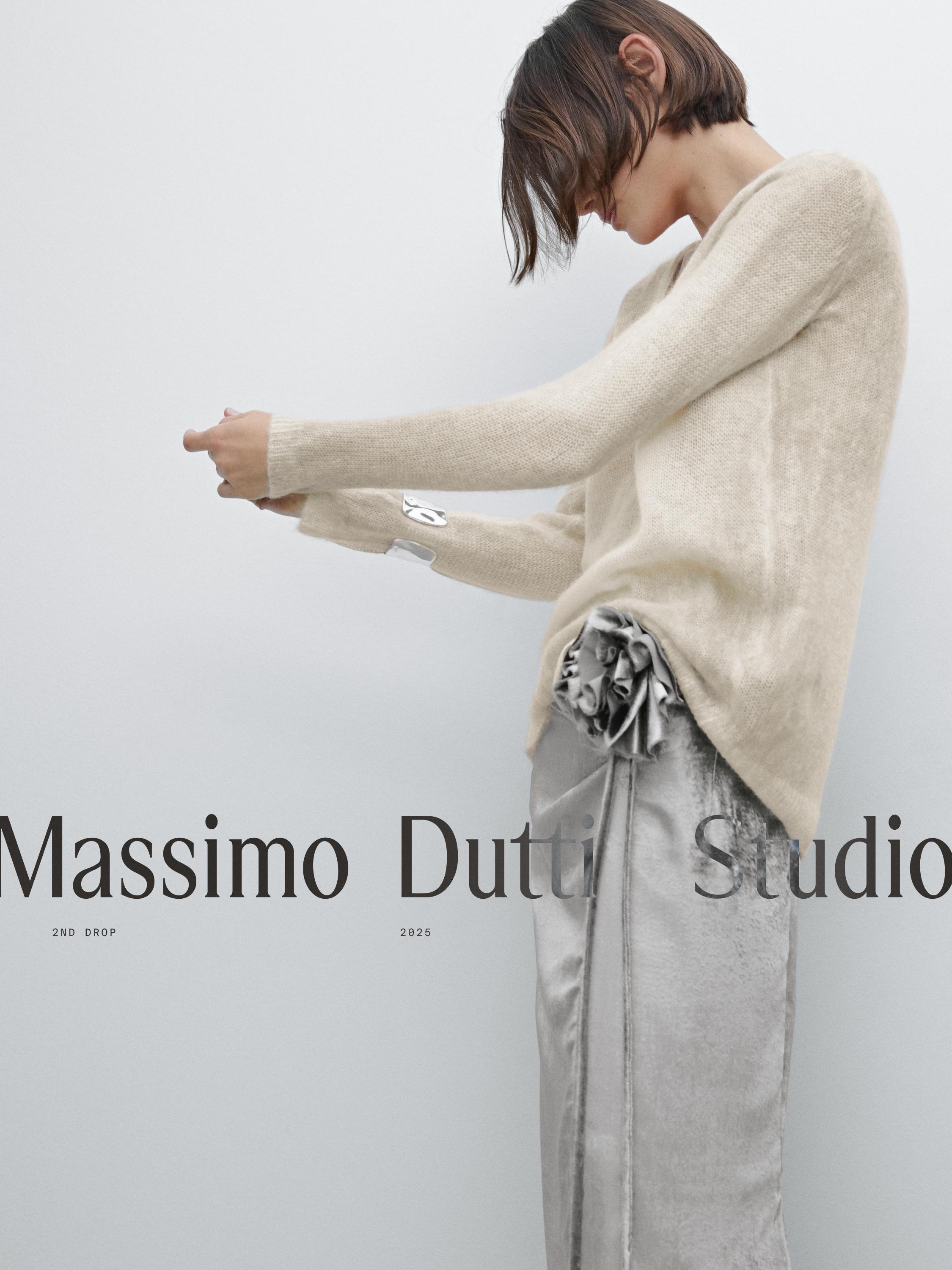 Tie-dye print knit sweater - Studio