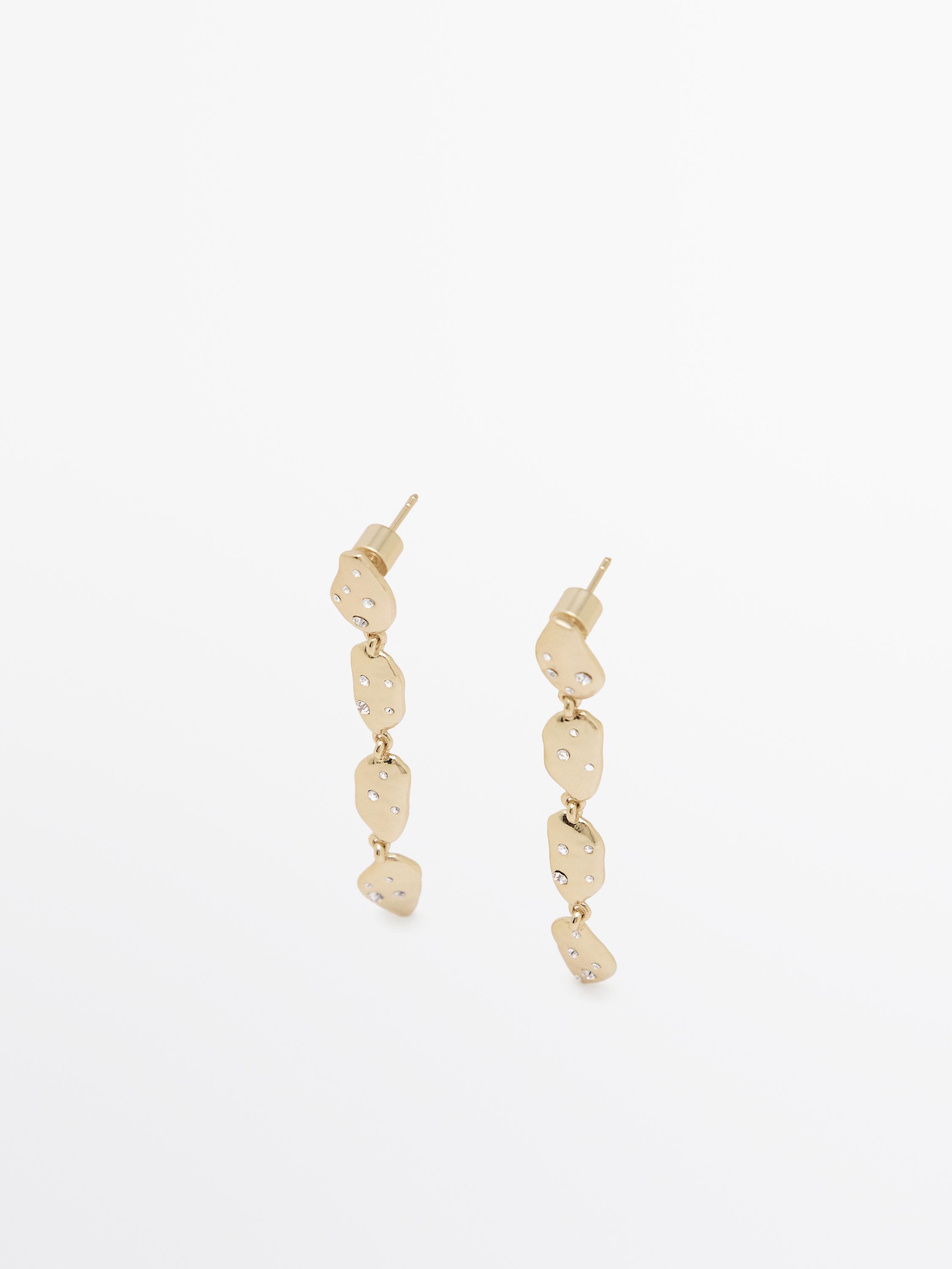 Pendientes largos brillo