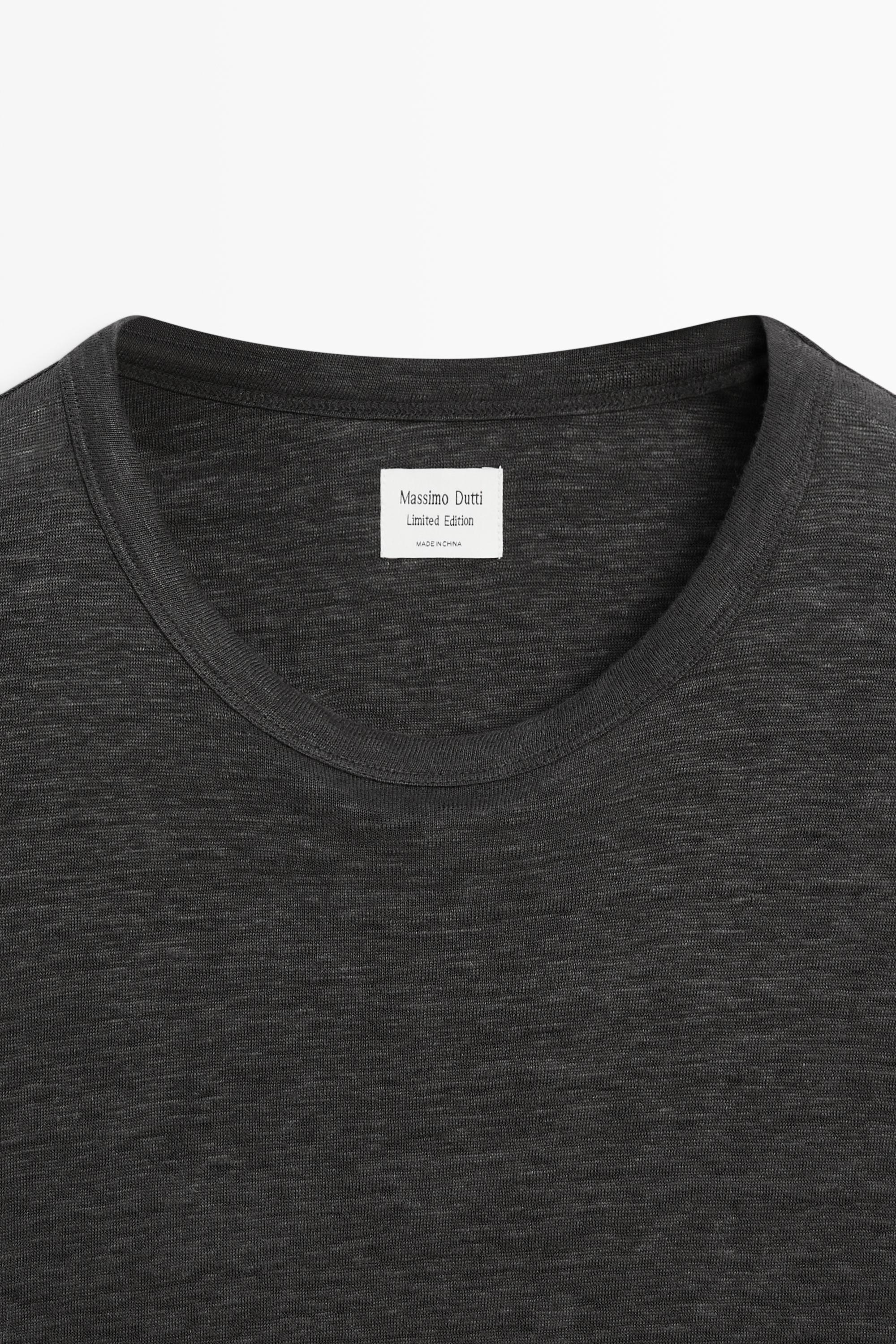 100% linen short sleeve T-shirt - LIMITED EDITION — LEAD