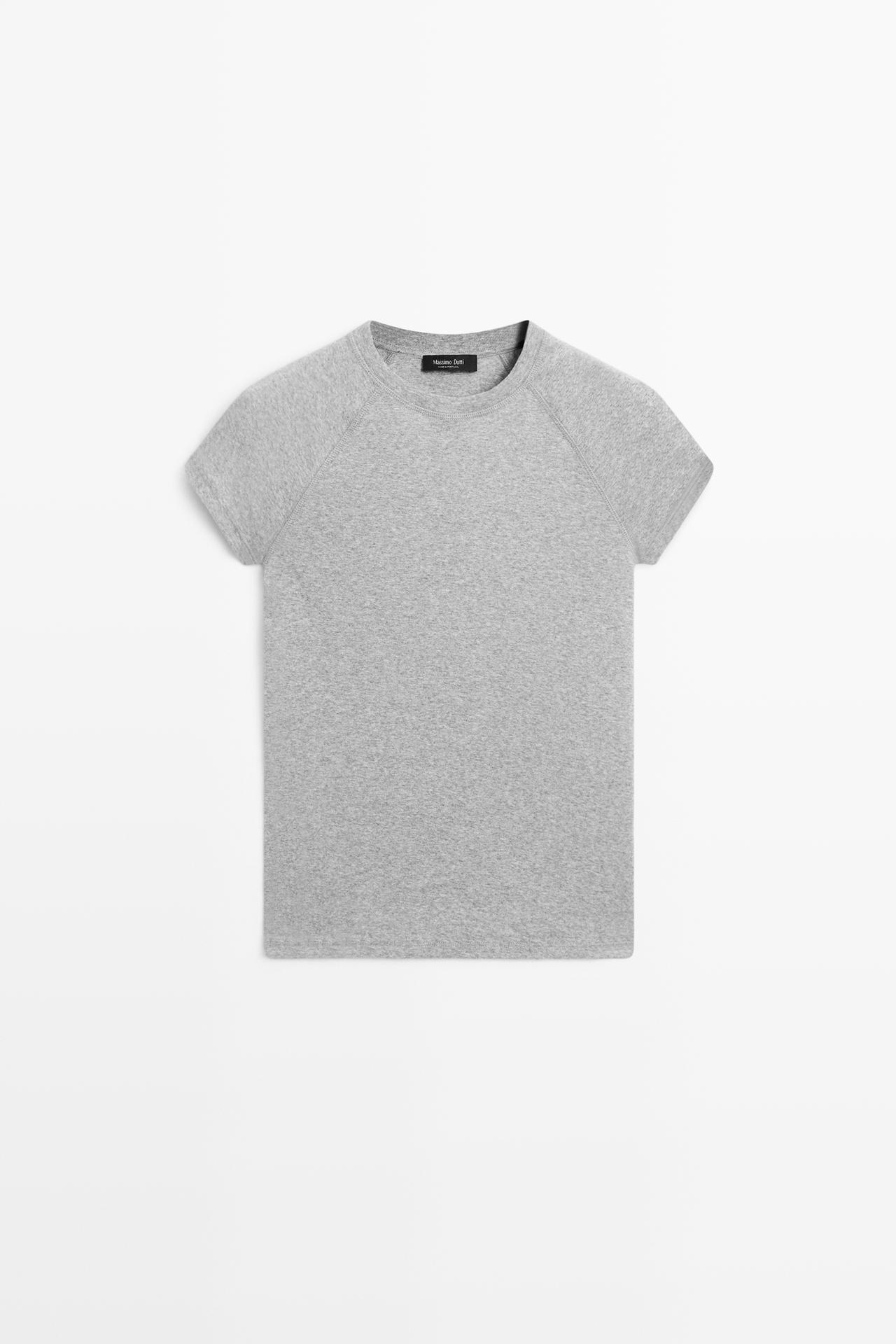 Short Sleeve Raglan T-Shirt — GREY