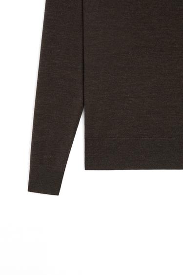 100% wool button-detail knit sweater - LIMITED EDITION — Chocolate 8