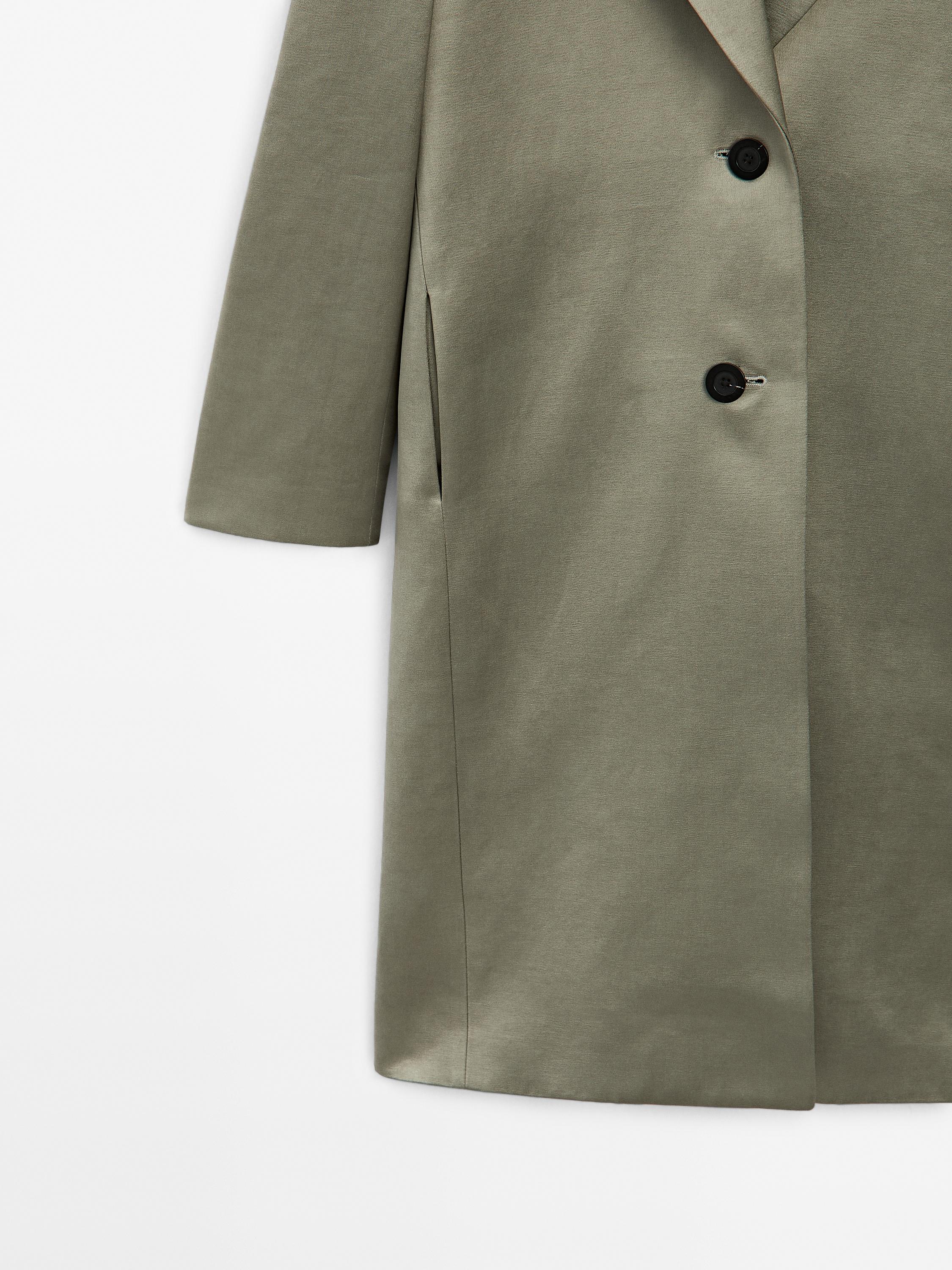 Long satin coat - Studio