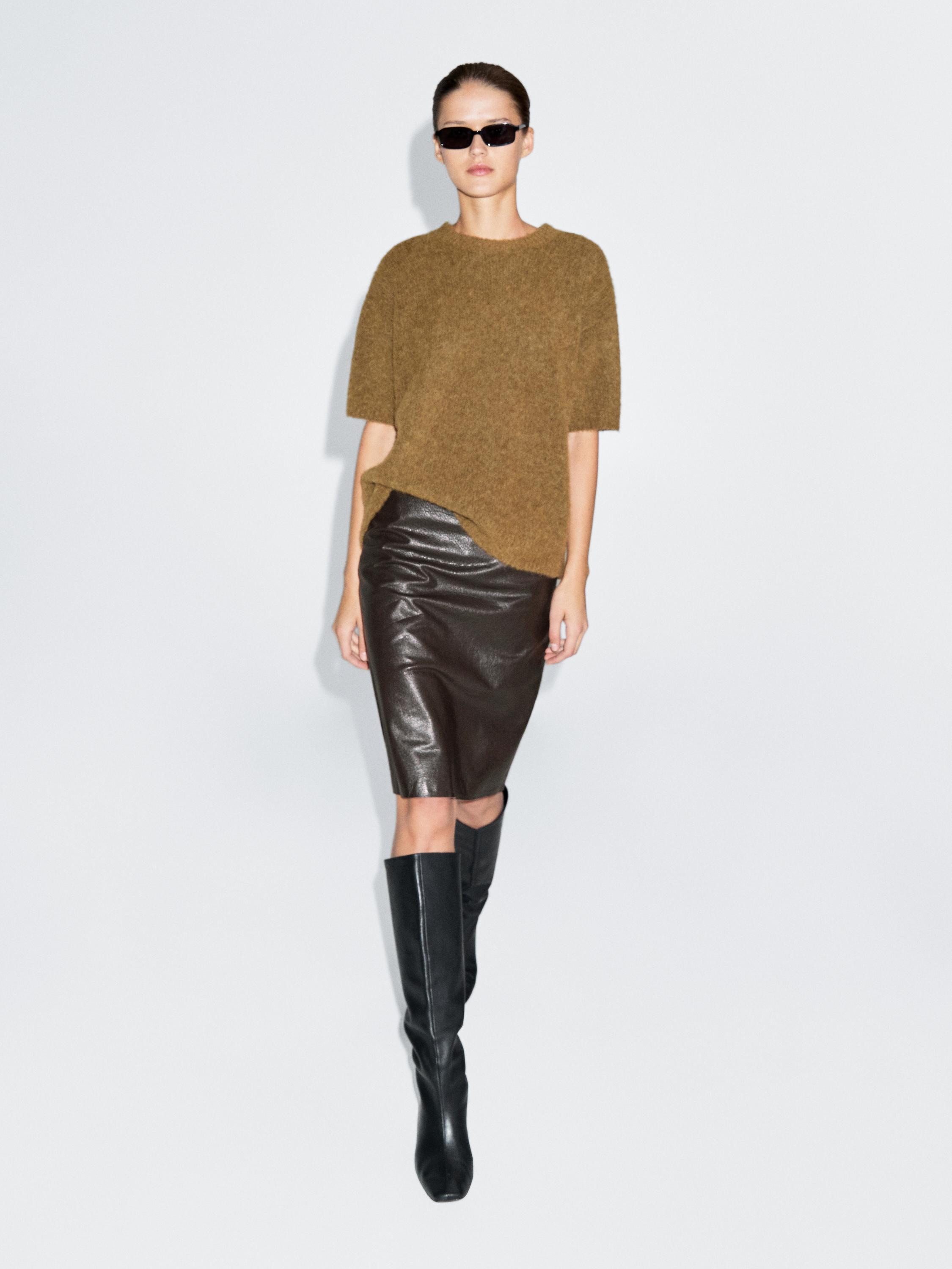 Pull en maille oversize alpaga laine