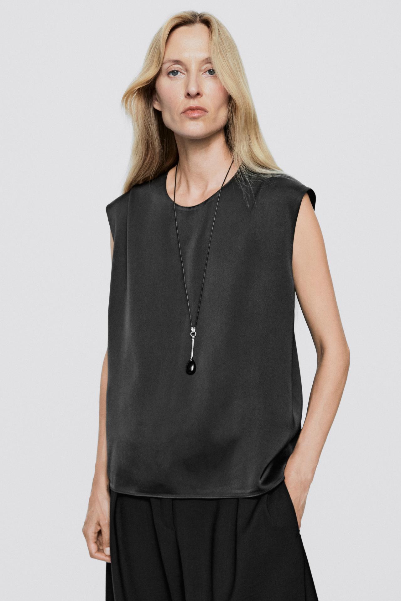 LONG SEED NECKLACE - LIMITED EDITION — BLACK