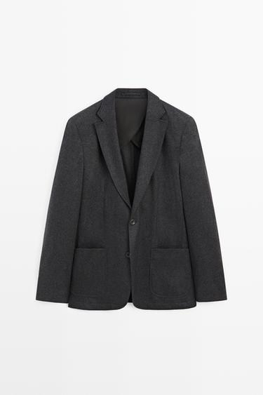 100% wool suit blazer — GREY 2