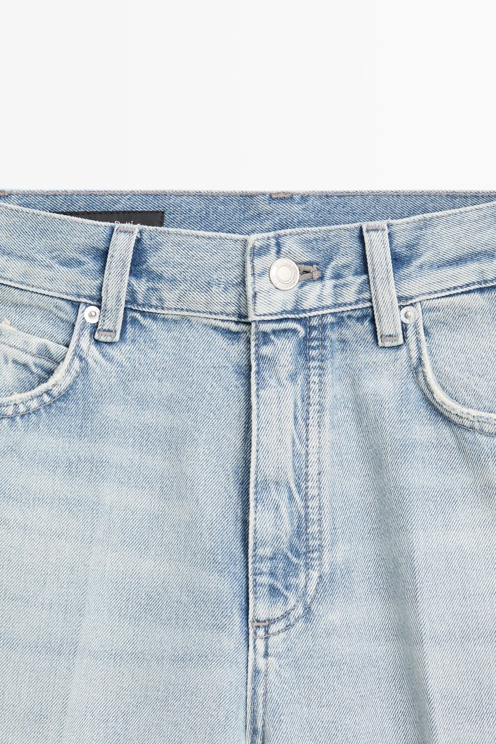 High-waist palazzo jeans — Light Blue