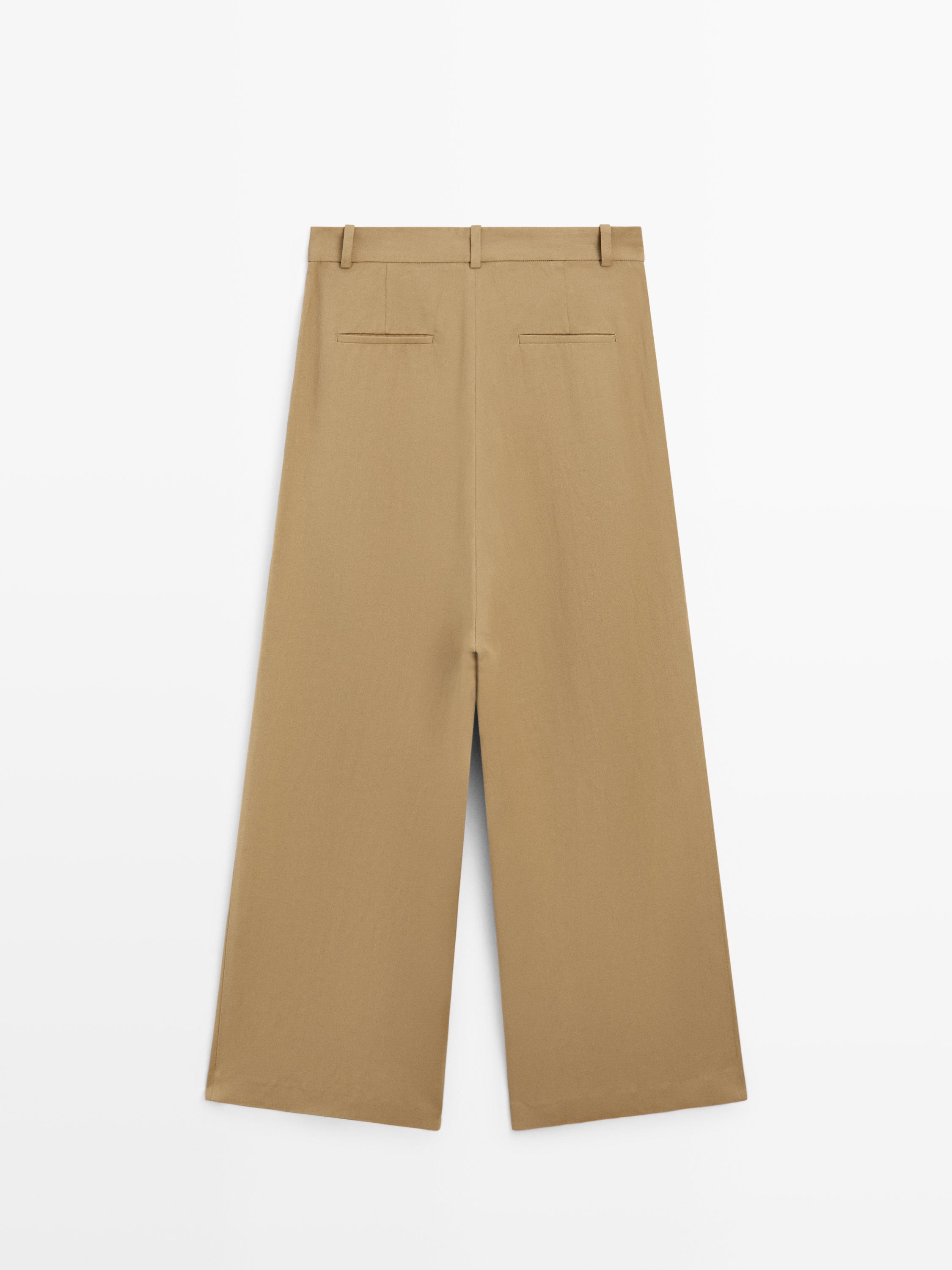 Flowing pareo trousers — BEIGE