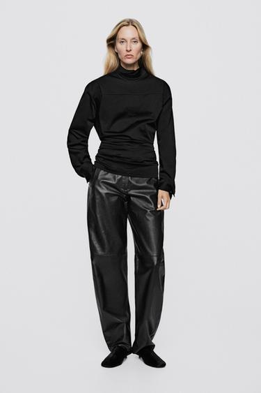 High neck zipper blouse - LIMITED EDITION — BLACK 1