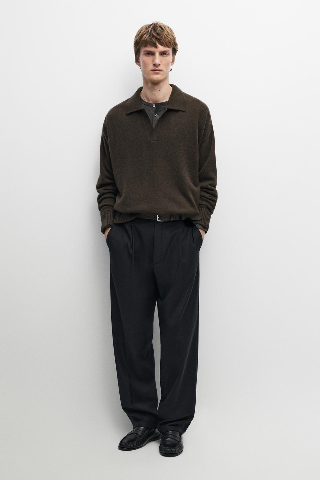 Massimo Dutti 100% Kaşmir toxunma polo sviter