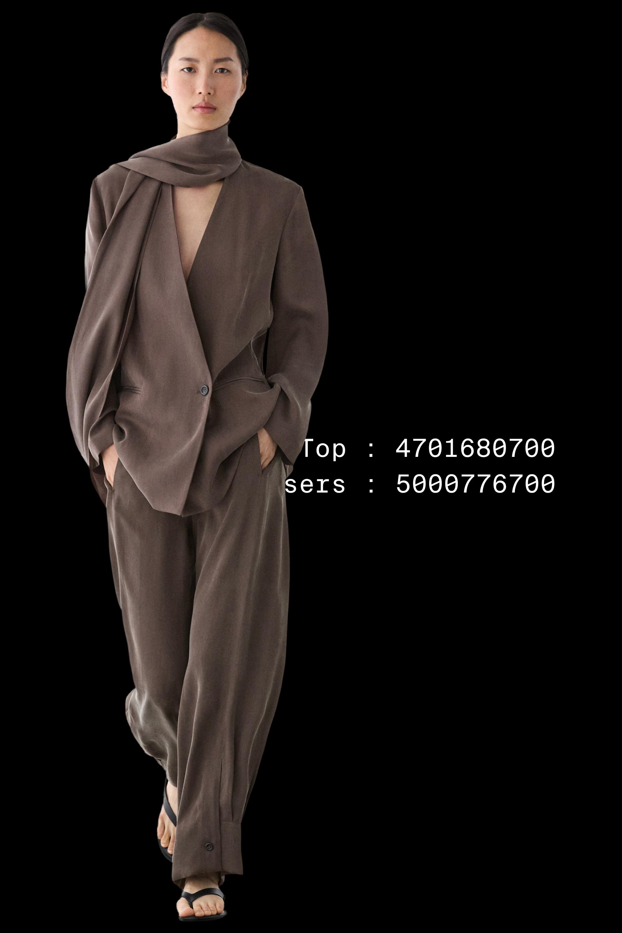 Total look flowing overshirt with tie detail — PLUM