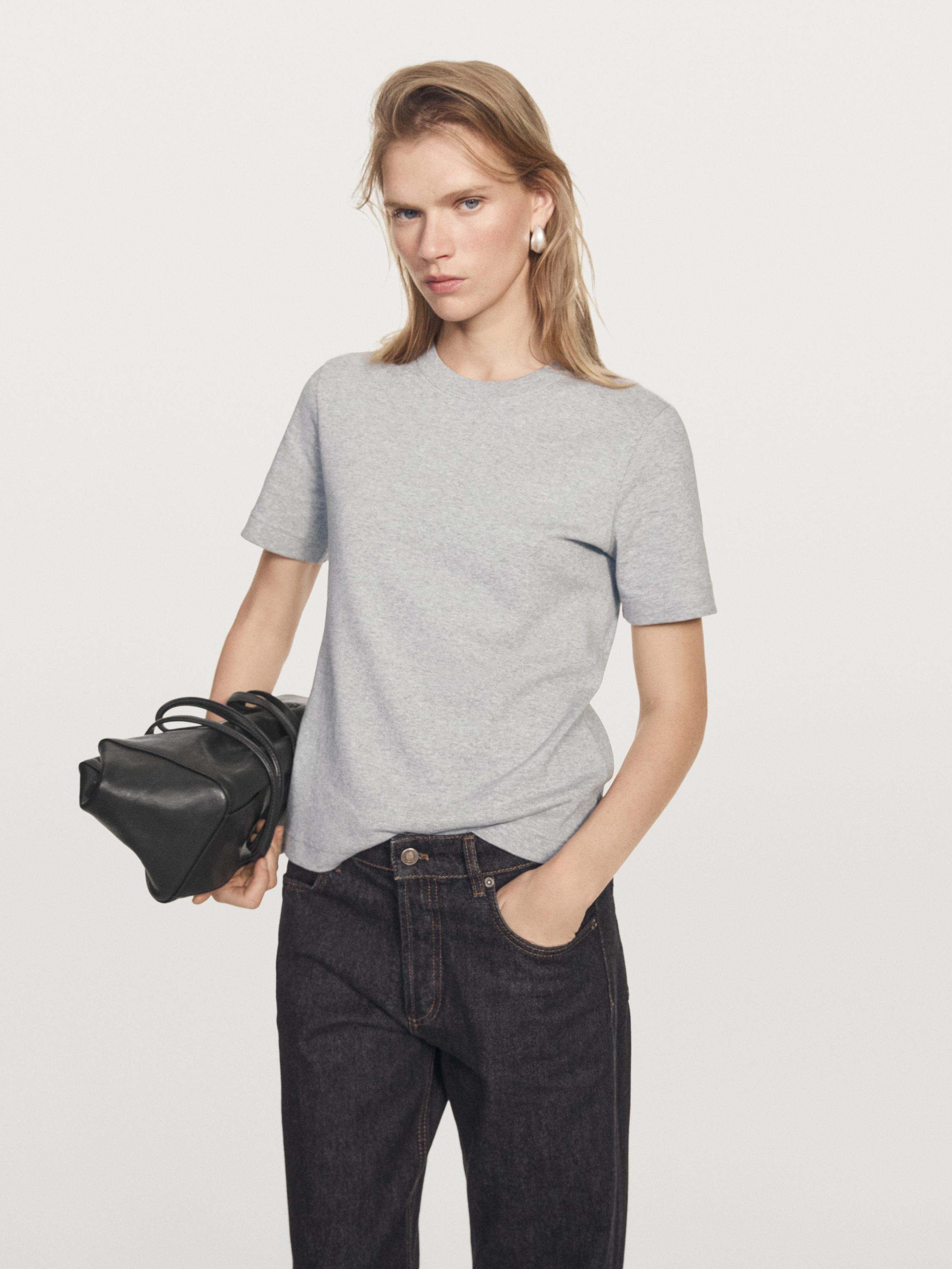 100% cotton interlock crew neck T-shirt