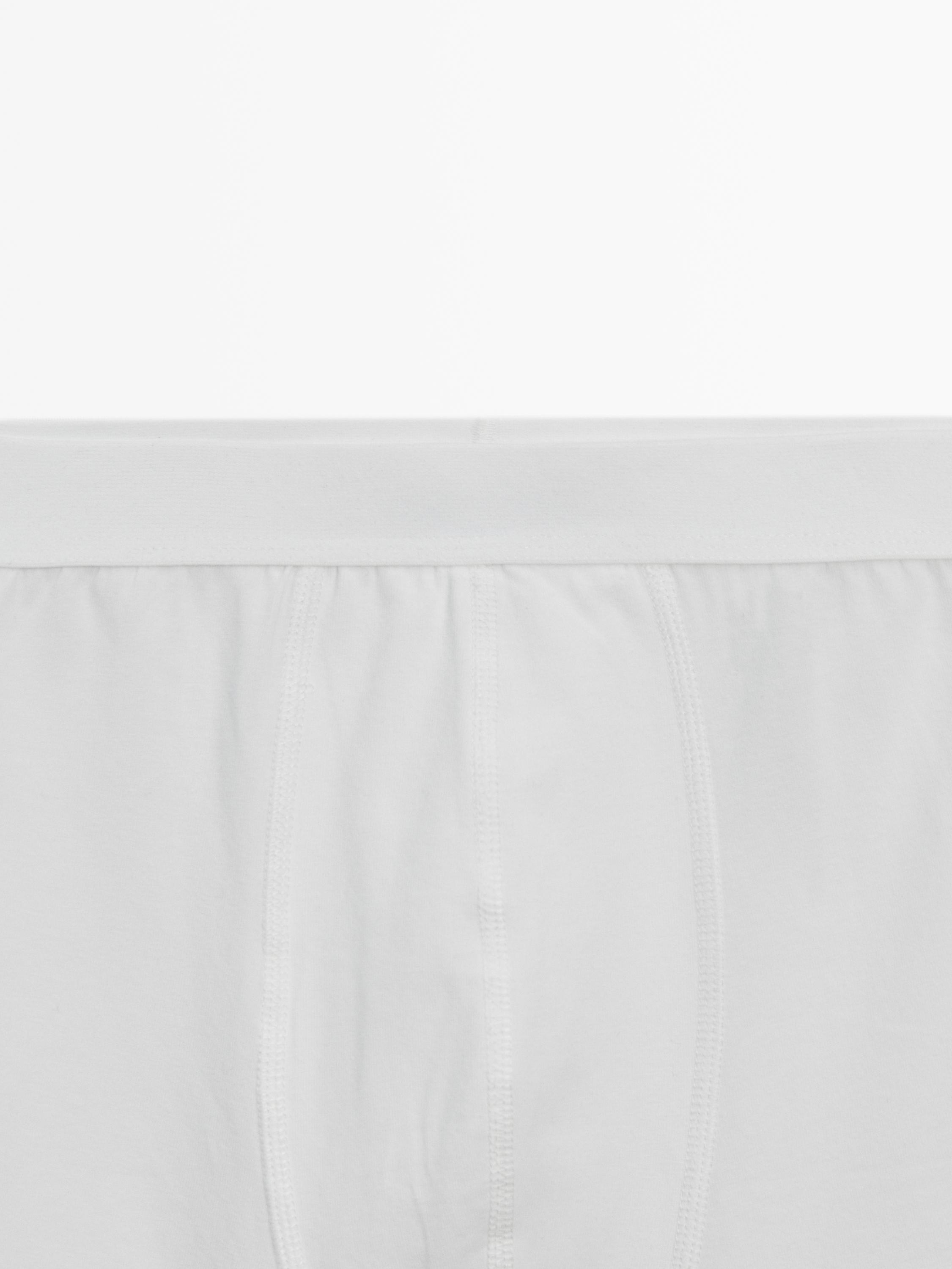 Plain cotton blend boxers
