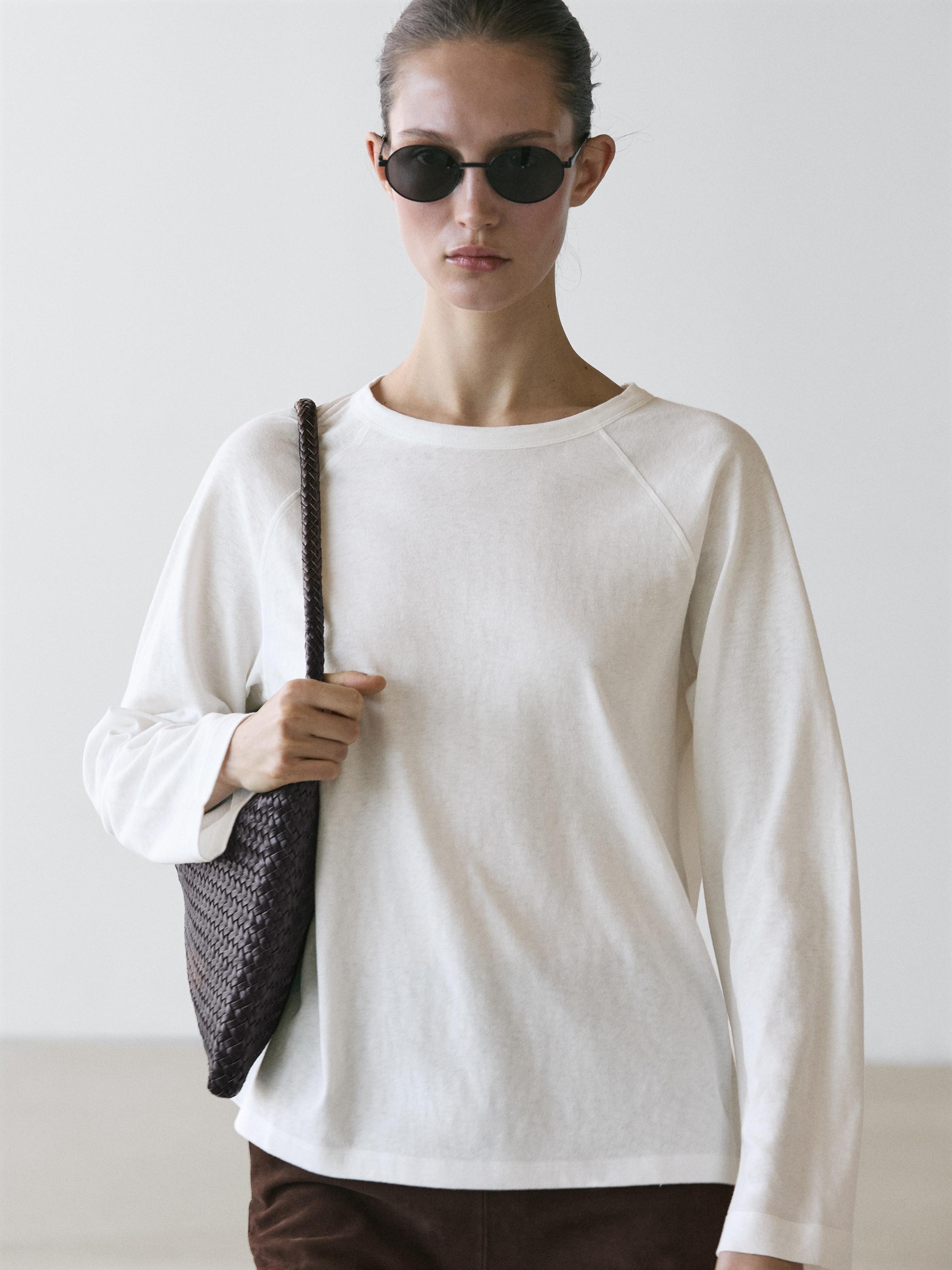 100% cotton long-sleeved T-shirt