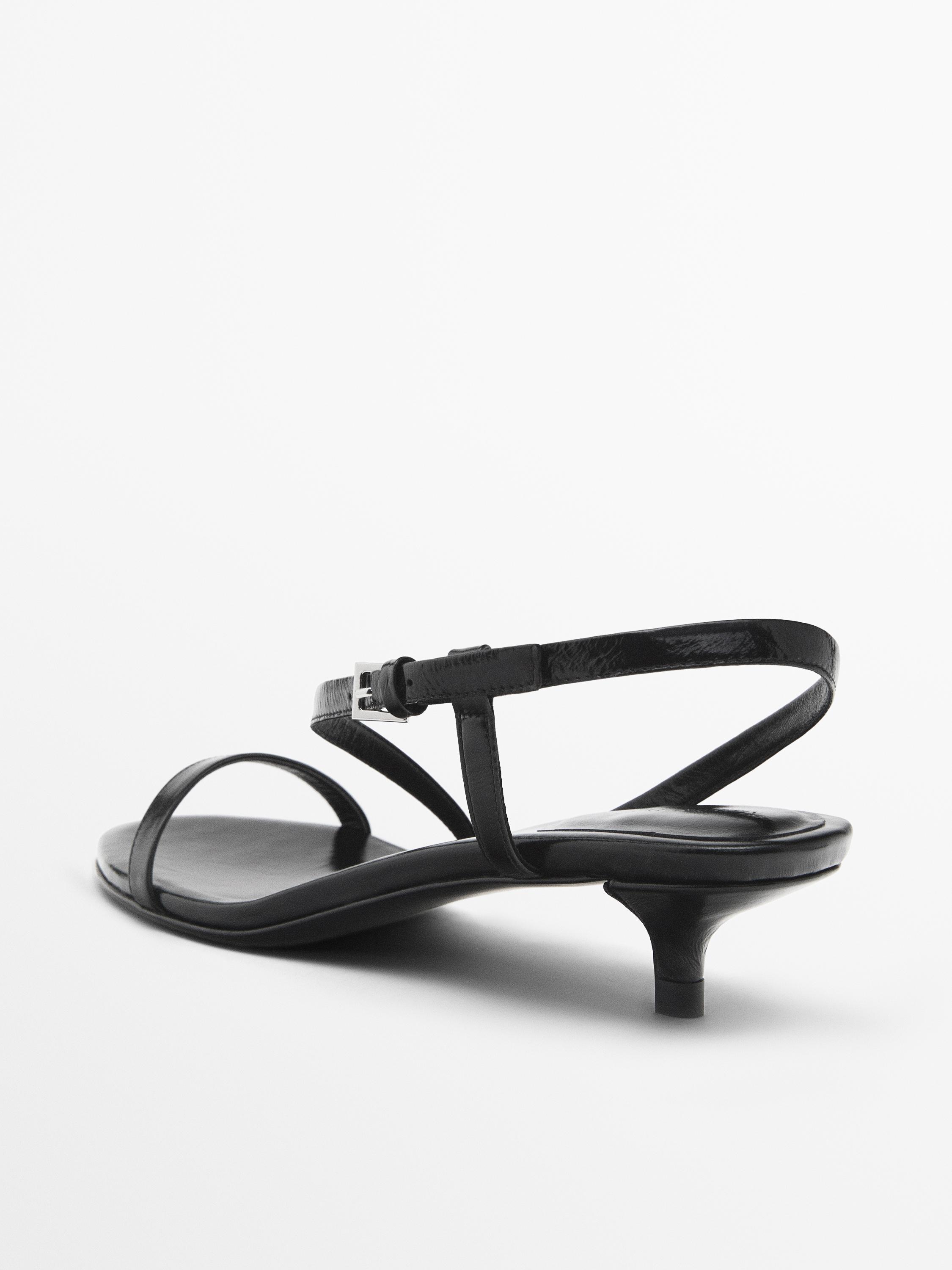 Strappy heel sandals