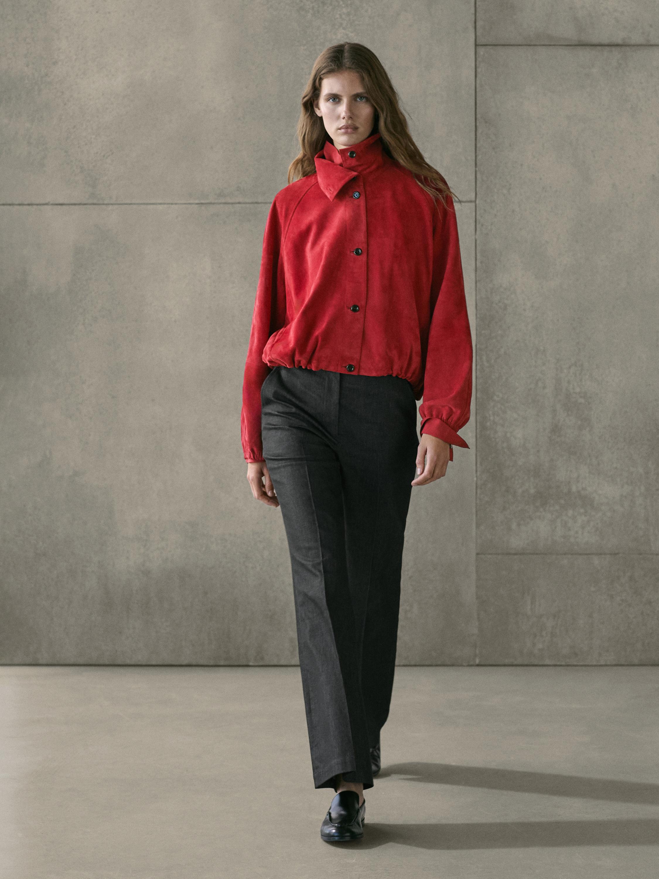 Mid-rise wide-leg jeans — DARK BLUE