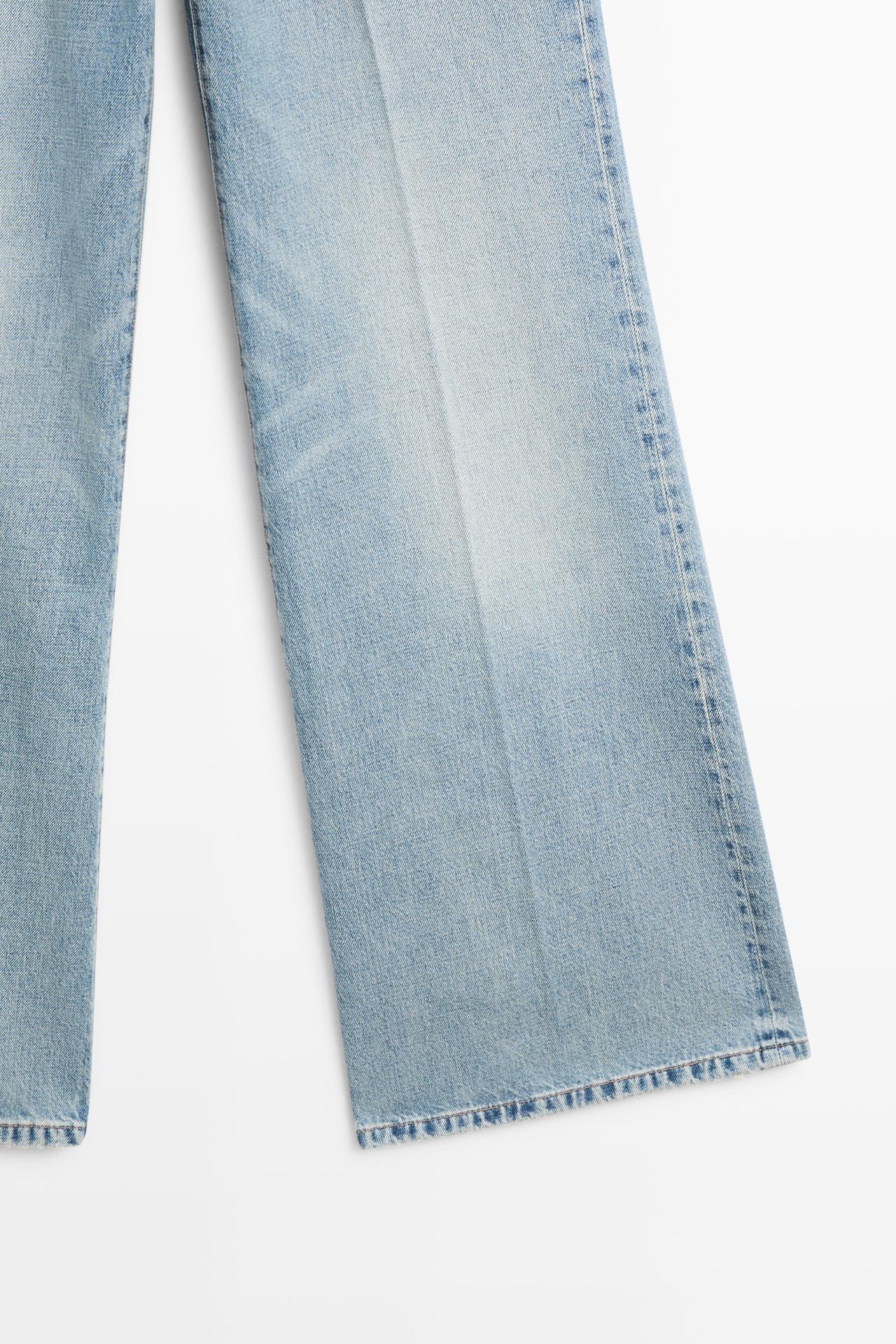 High-waist palazzo jeans — Light Blue