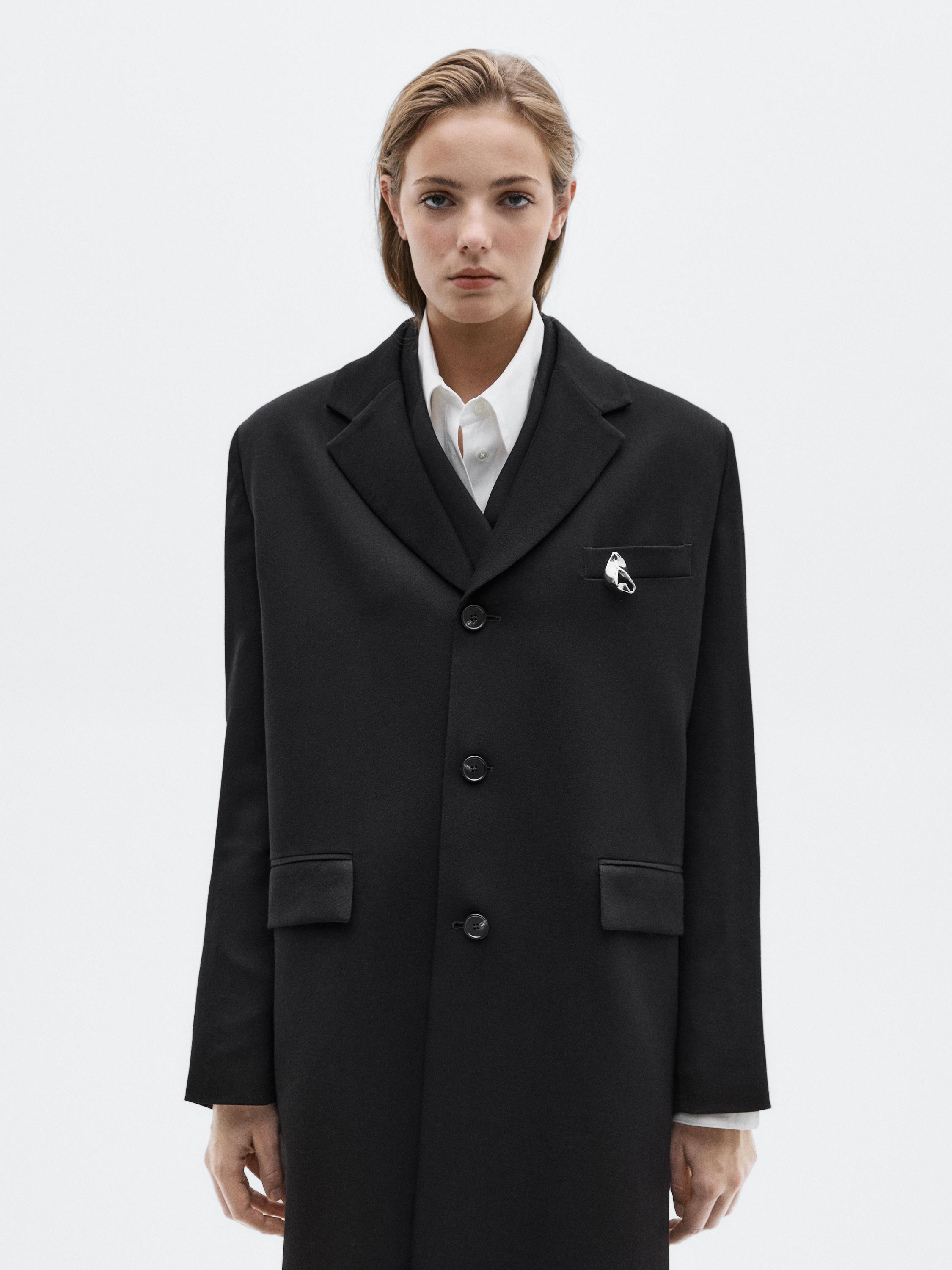 Long 100% wool coat - LIMITED