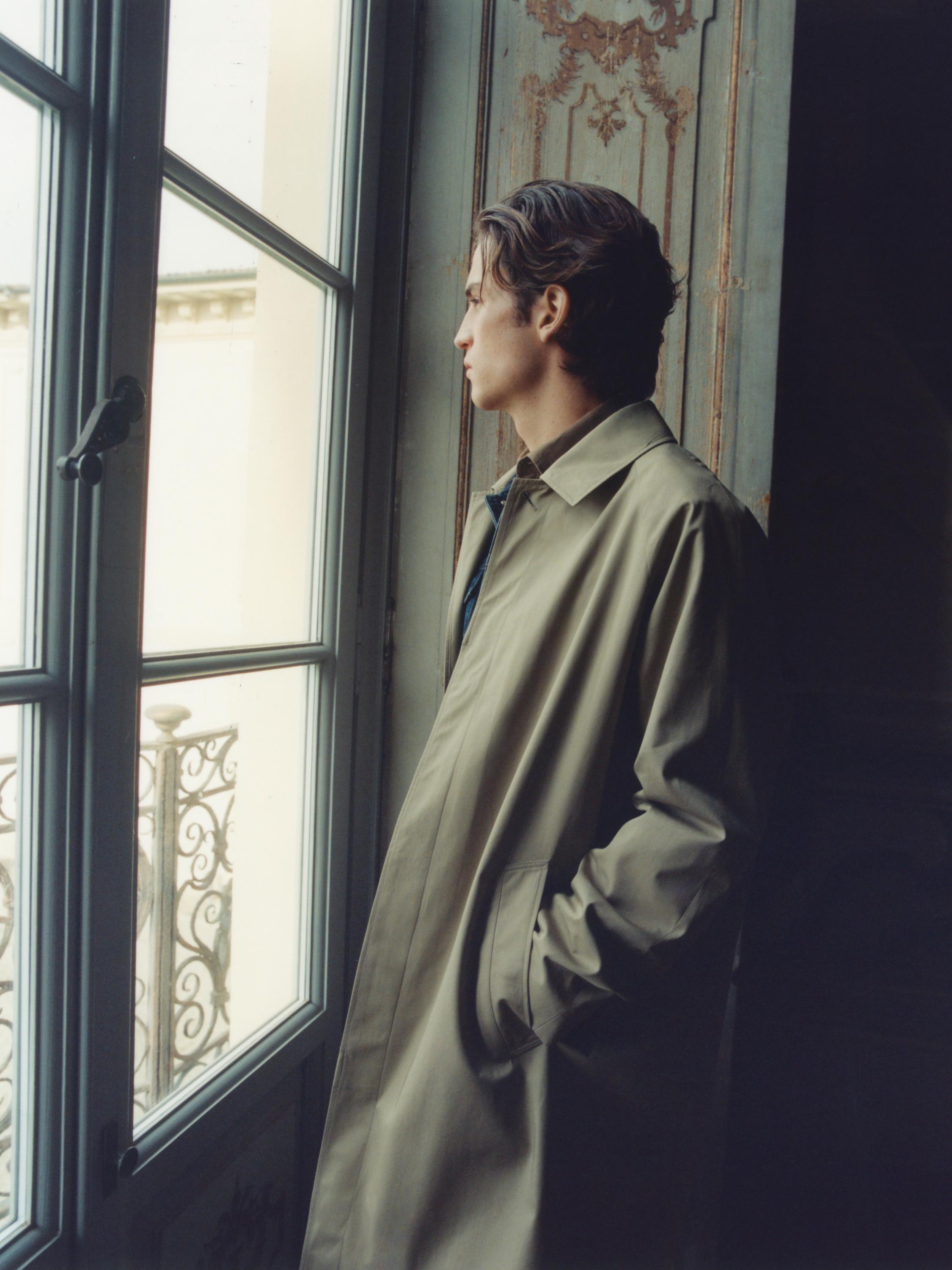Lightweight cotton trench coat — BEIGE