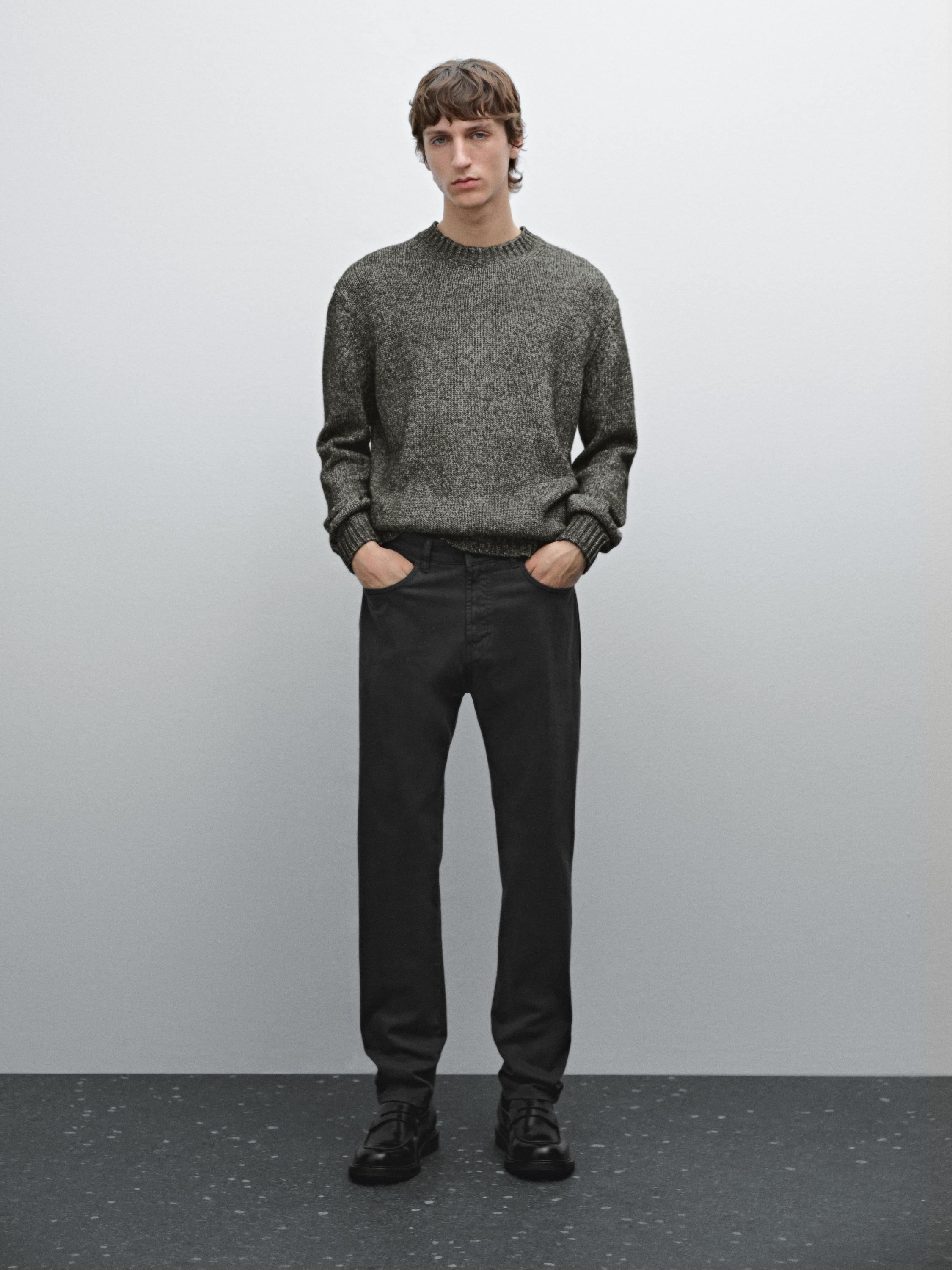 Jeans slim fit in satin misto cotone