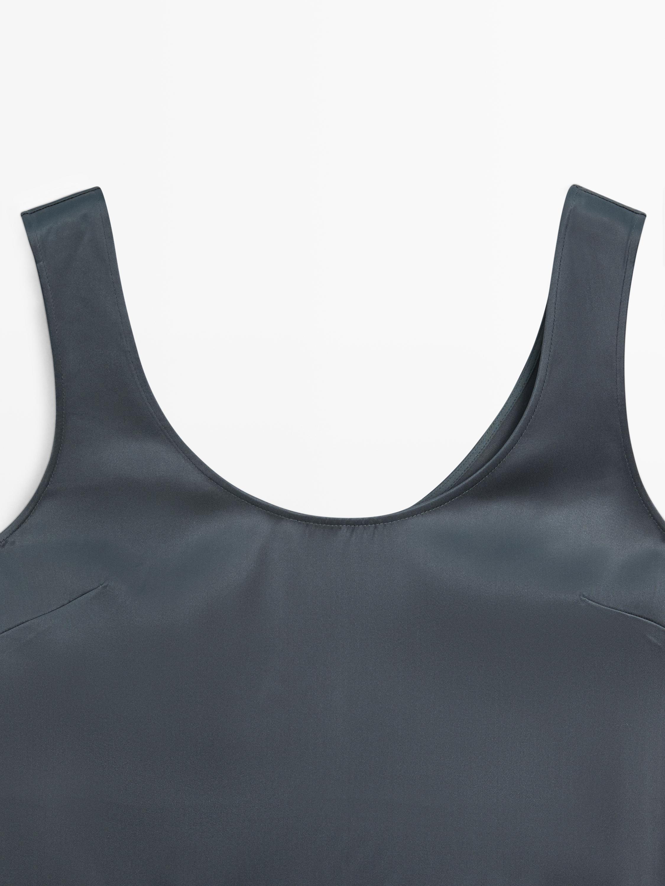 Vestito corto morbido satinato