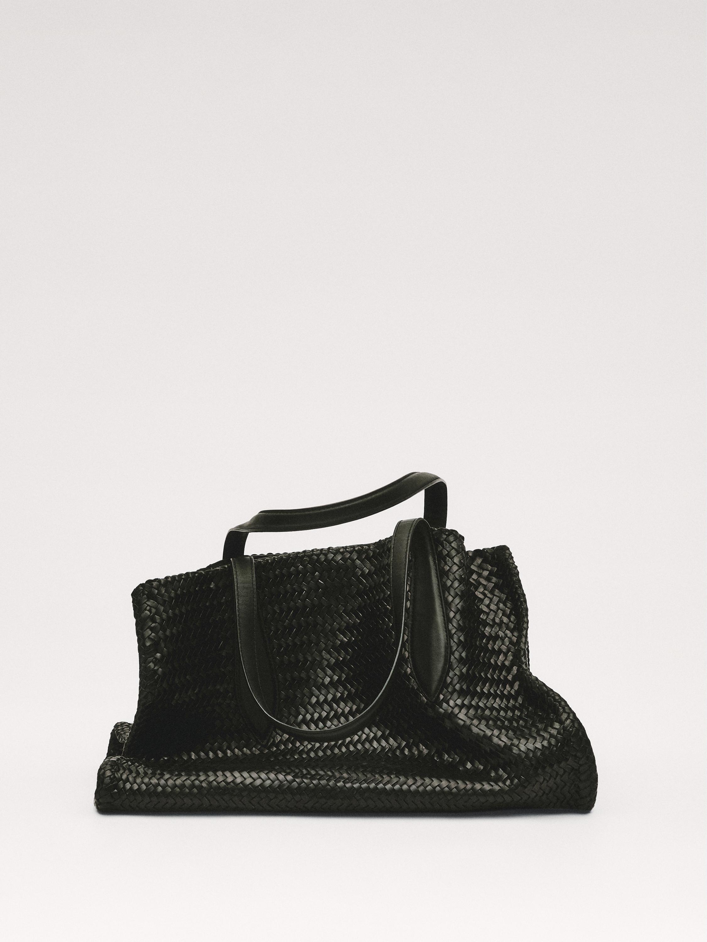 Woven maxi MD ICON satchel bag