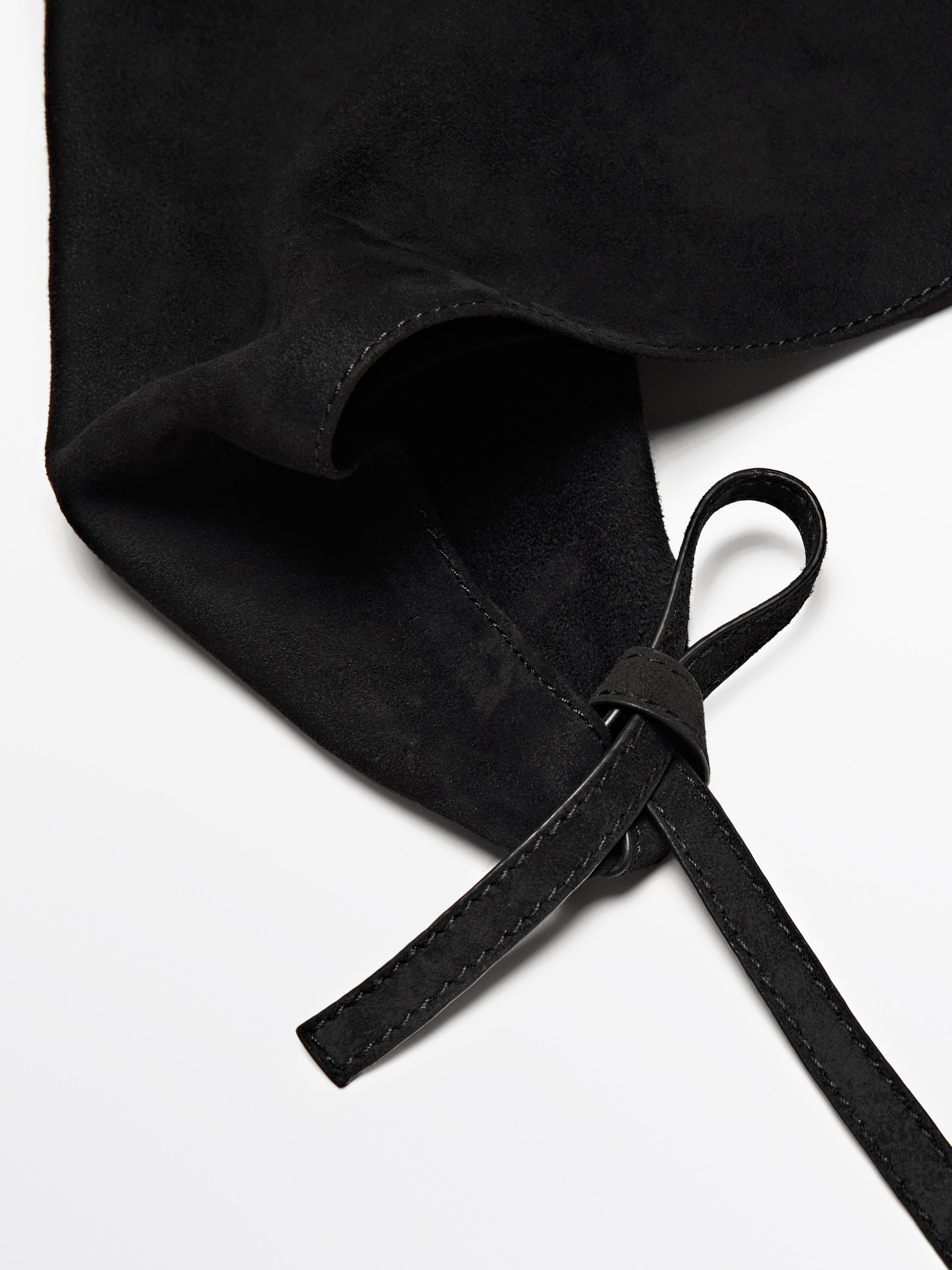 Suede leather bandana