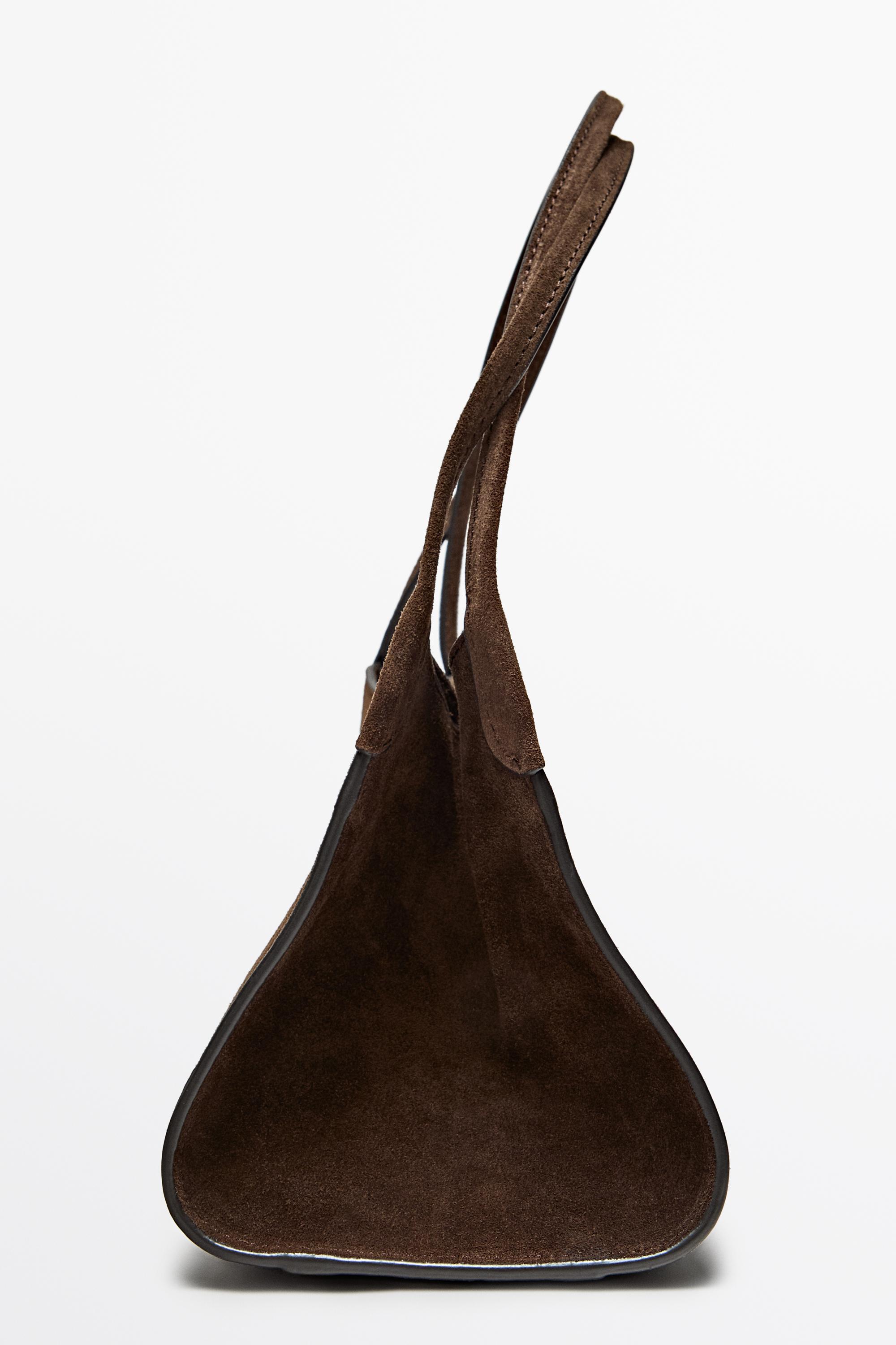 Split suede leather mini satchel bag · Mink · Bagsâ Andâ Backpacks