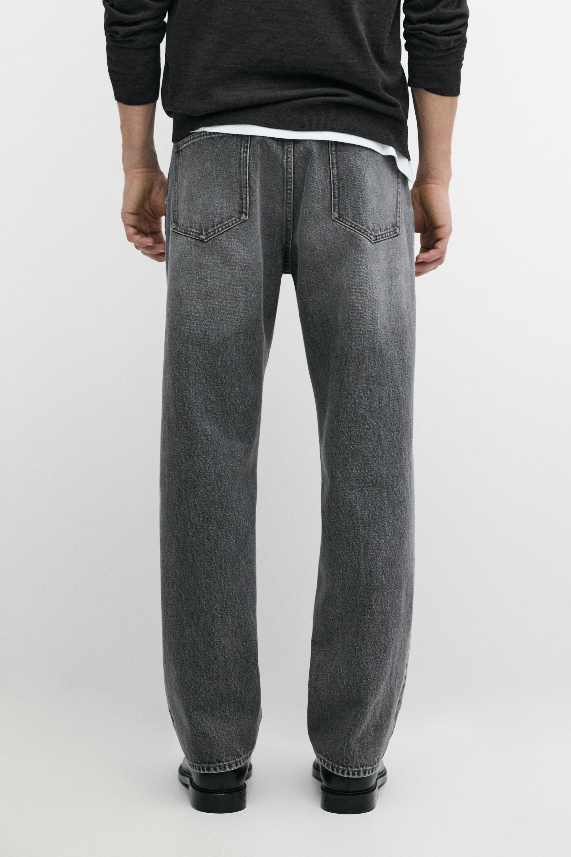 Straight-leg jeans — GREY