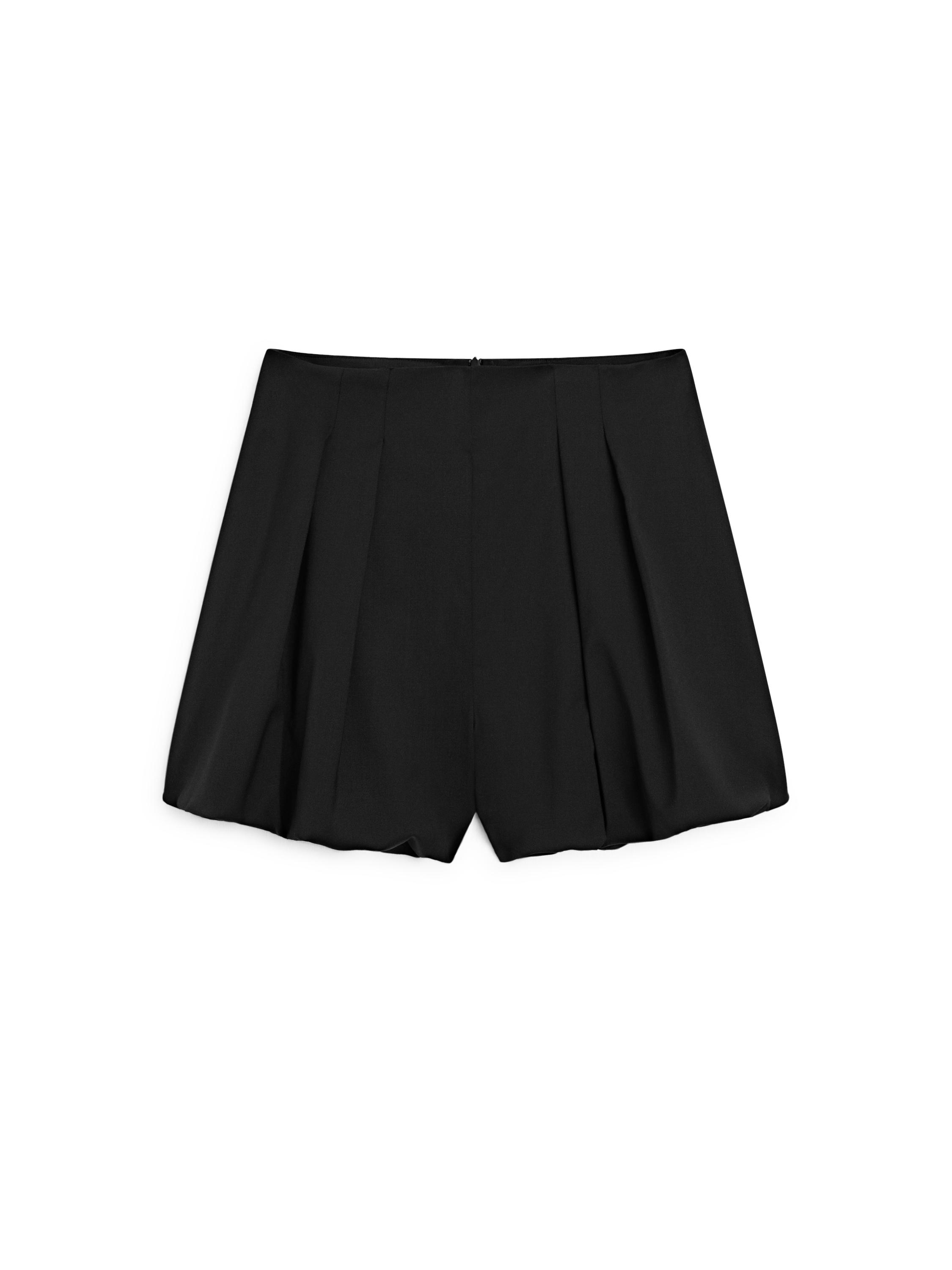 Short balloon Bermuda shorts - STUDIO — BLACK