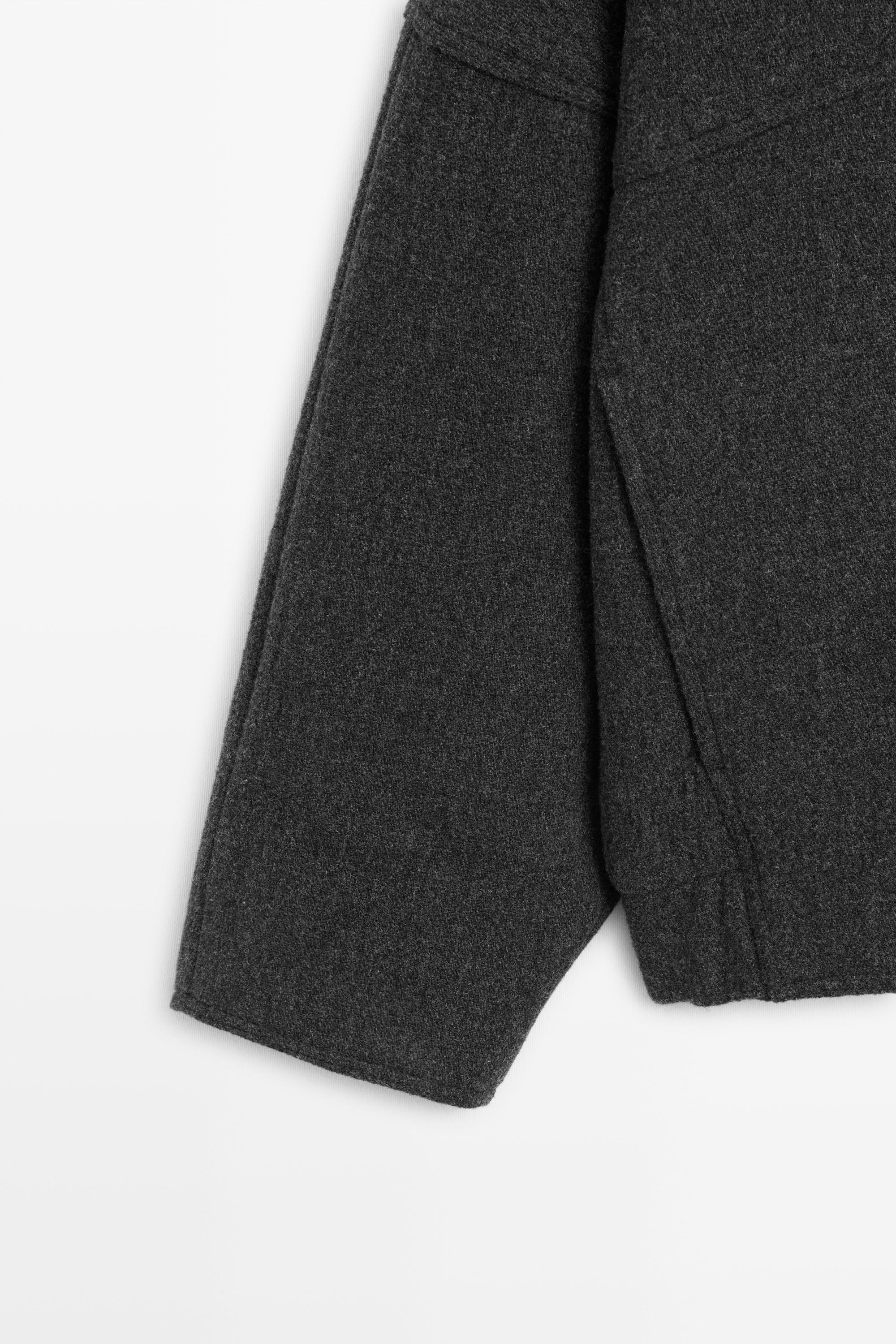 Wool blend bomber jacket — GREY