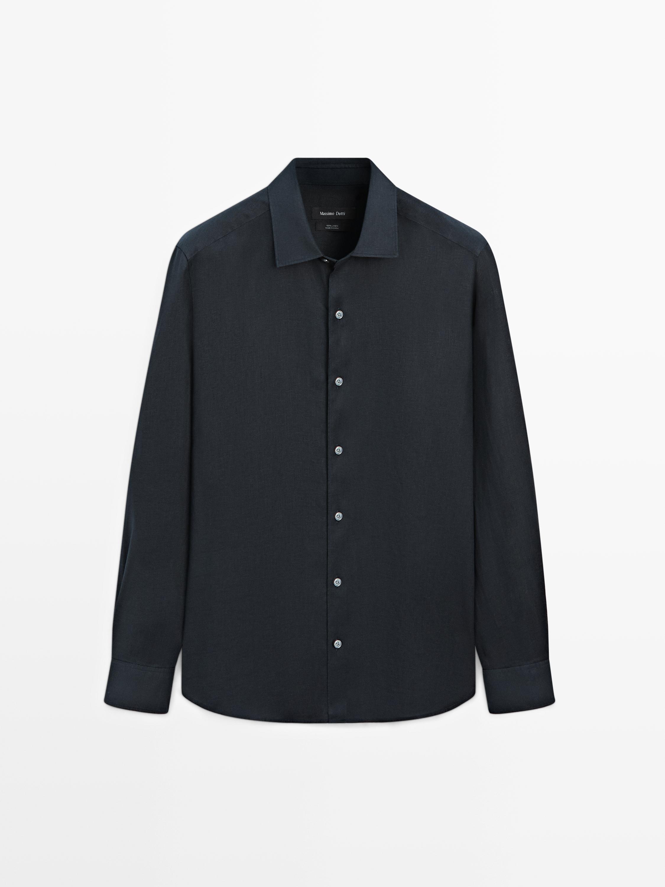 Chemise en lin légère regular fit