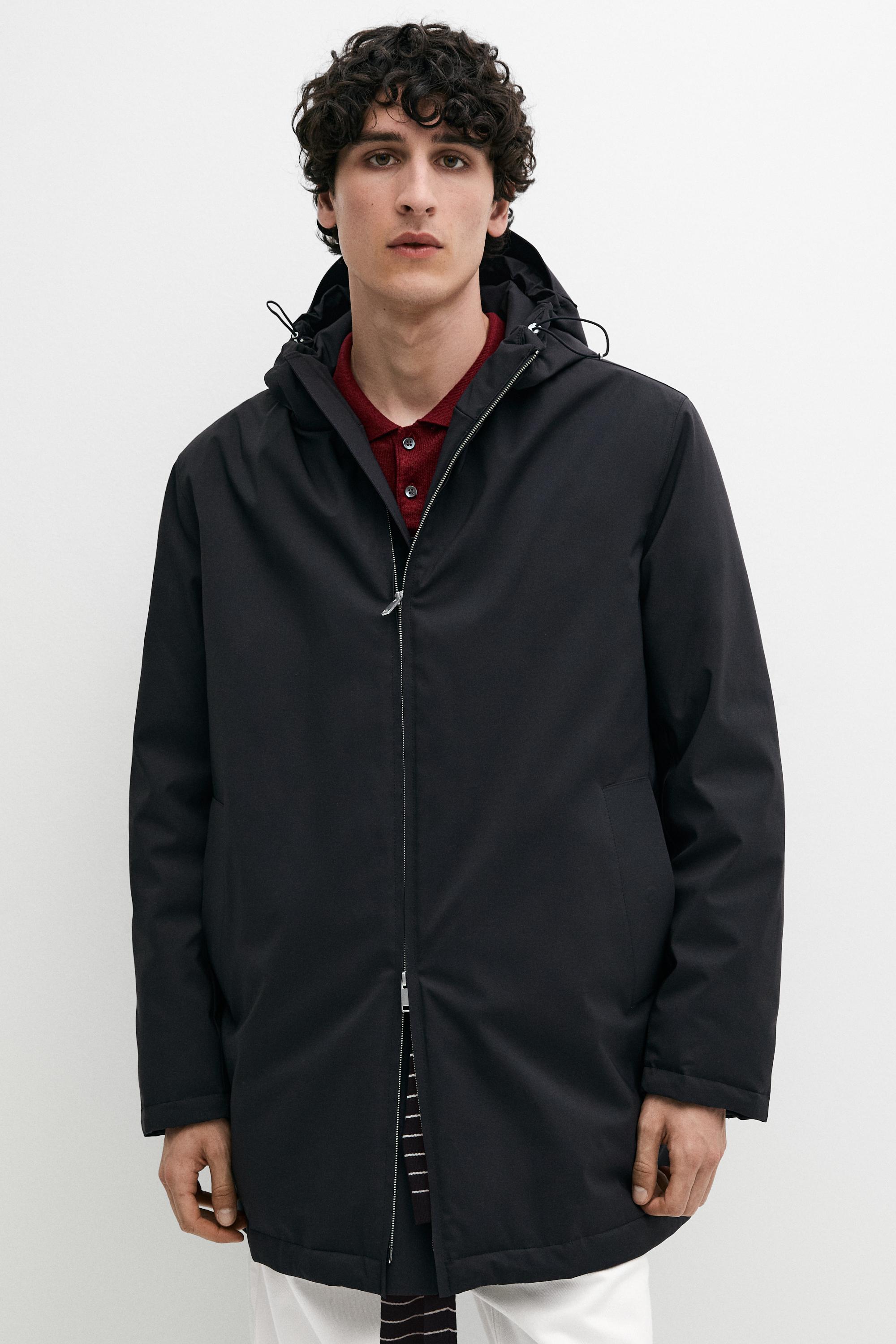 Water-repellent puffer parka